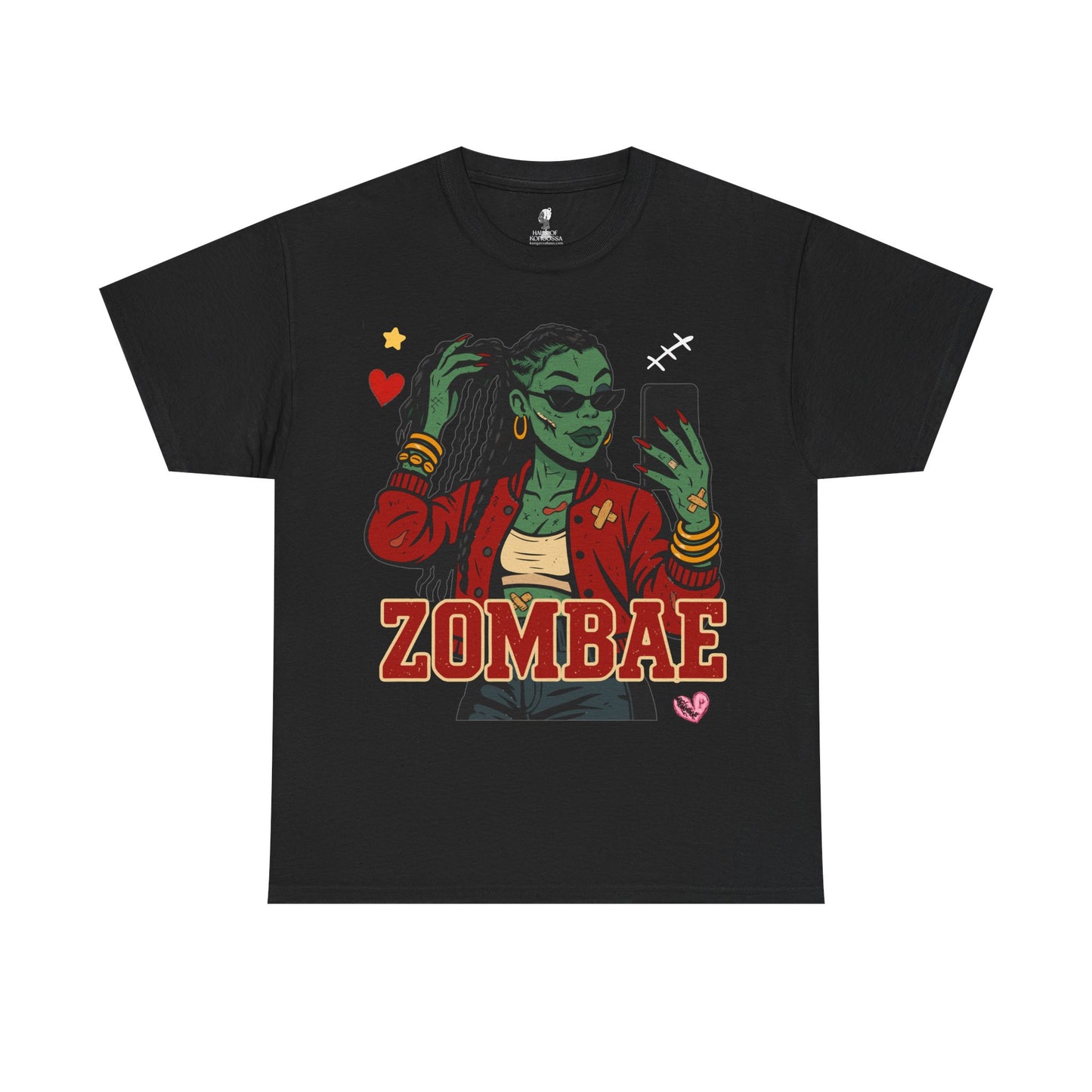 Zombae Unisex Tee - Halloween T-Shirt, Unisex Shirt, Funny Cute Top, Heavy Cotton Apparel, Halloween Costume, Zombie Lover Gift, Horror