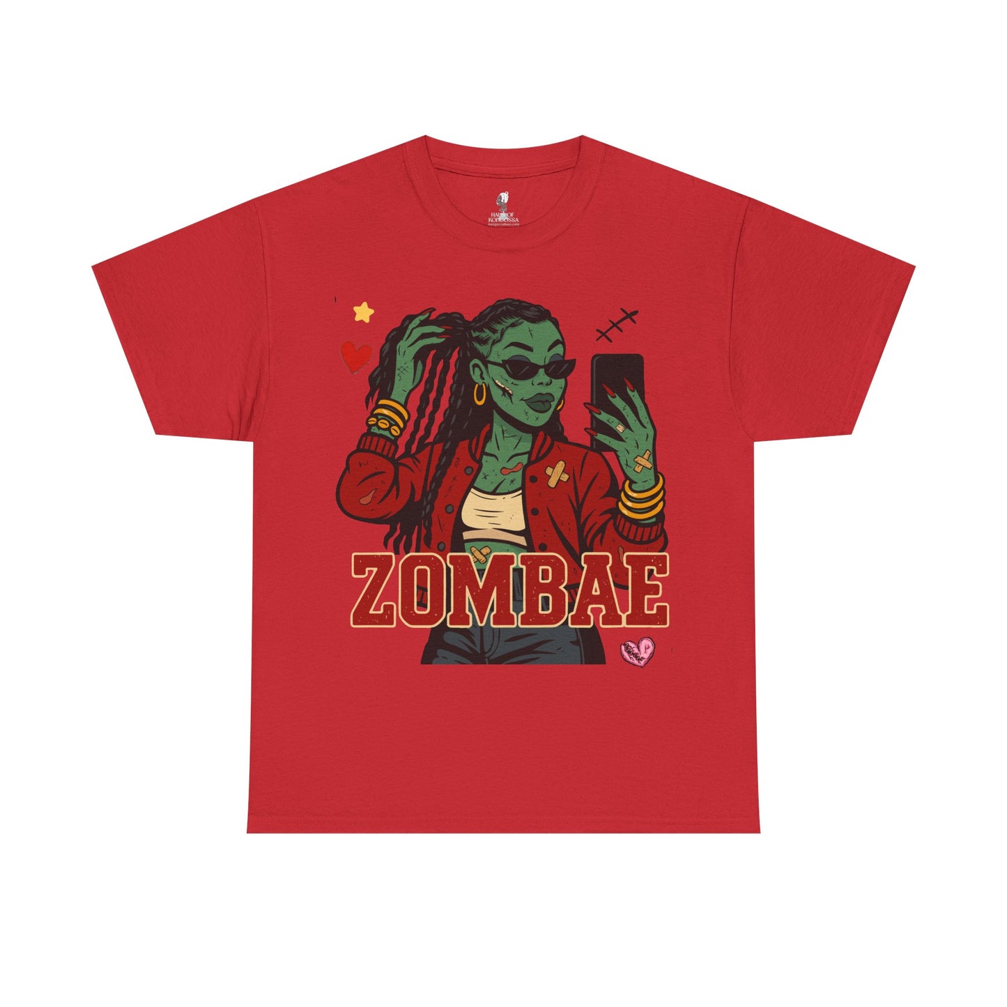 Zombae Unisex Tee - Halloween T-Shirt, Unisex Shirt, Funny Cute Top, Heavy Cotton Apparel, Halloween Costume, Zombie Lover Gift, Horror