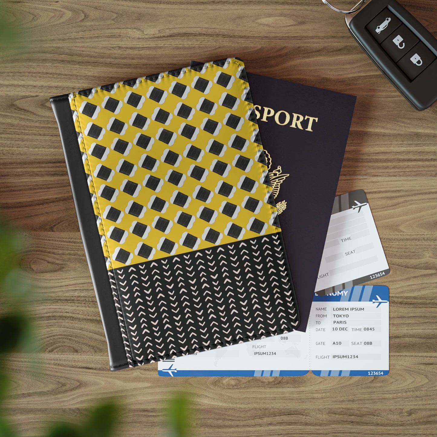Hair Thread - Yellow - Passport Cover