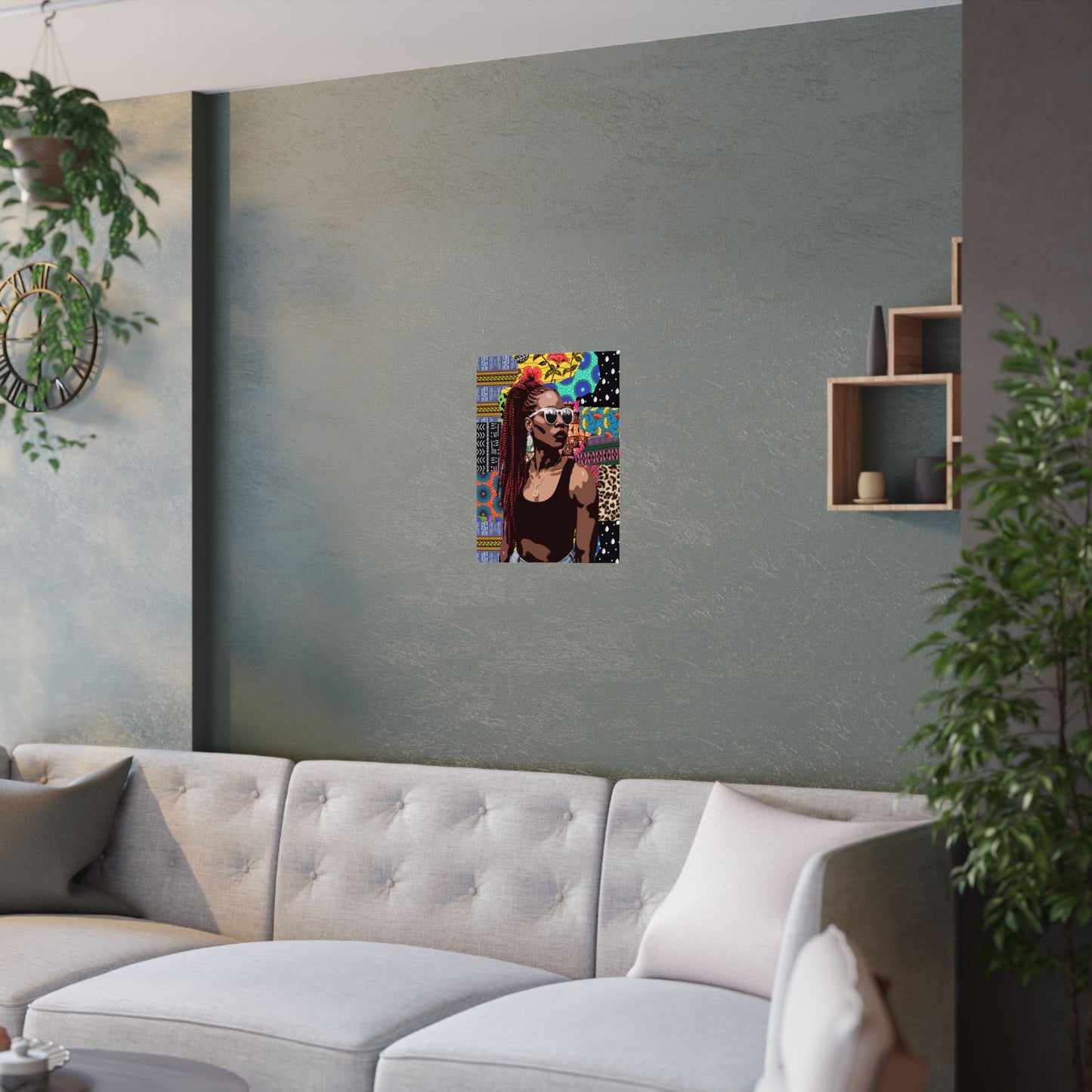 Nyanga Girl Premium Matte Vertical Posters - Unique Wall Art Home Decor Print, African Inspired Room Poster, Tribal Teen Bedroom Artwork