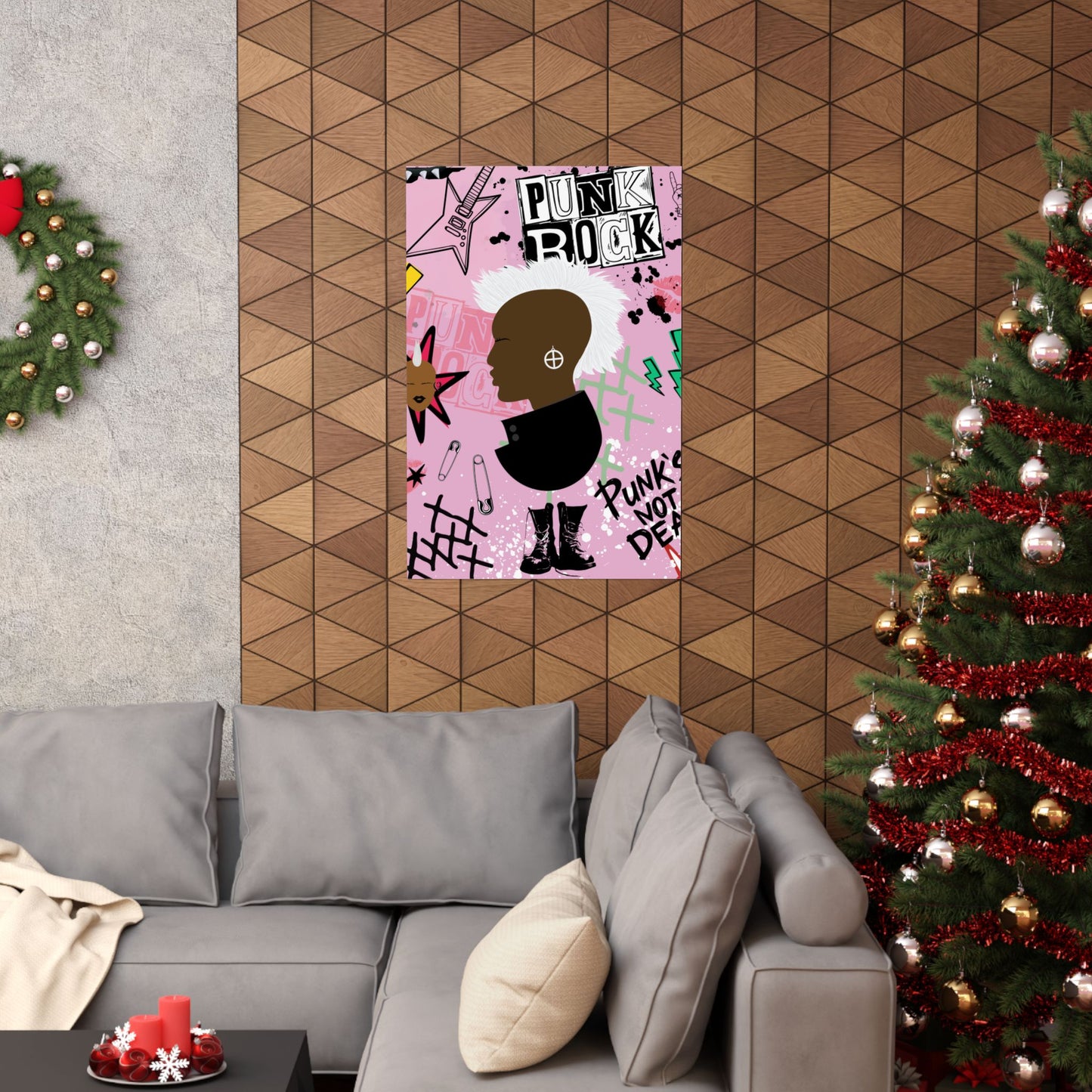 Punk Girl Pink Premium Matte Vertical Posters