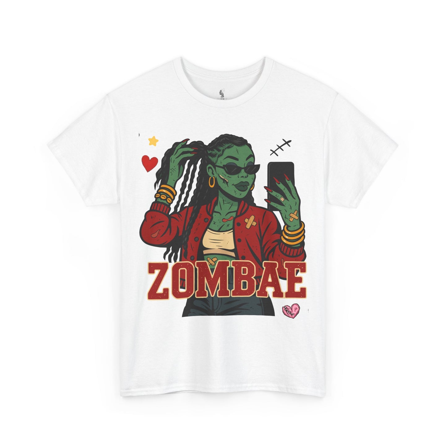 Zombae Unisex Tee - Halloween T-Shirt, Unisex Shirt, Funny Cute Top, Heavy Cotton Apparel, Halloween Costume, Zombie Lover Gift, Horror