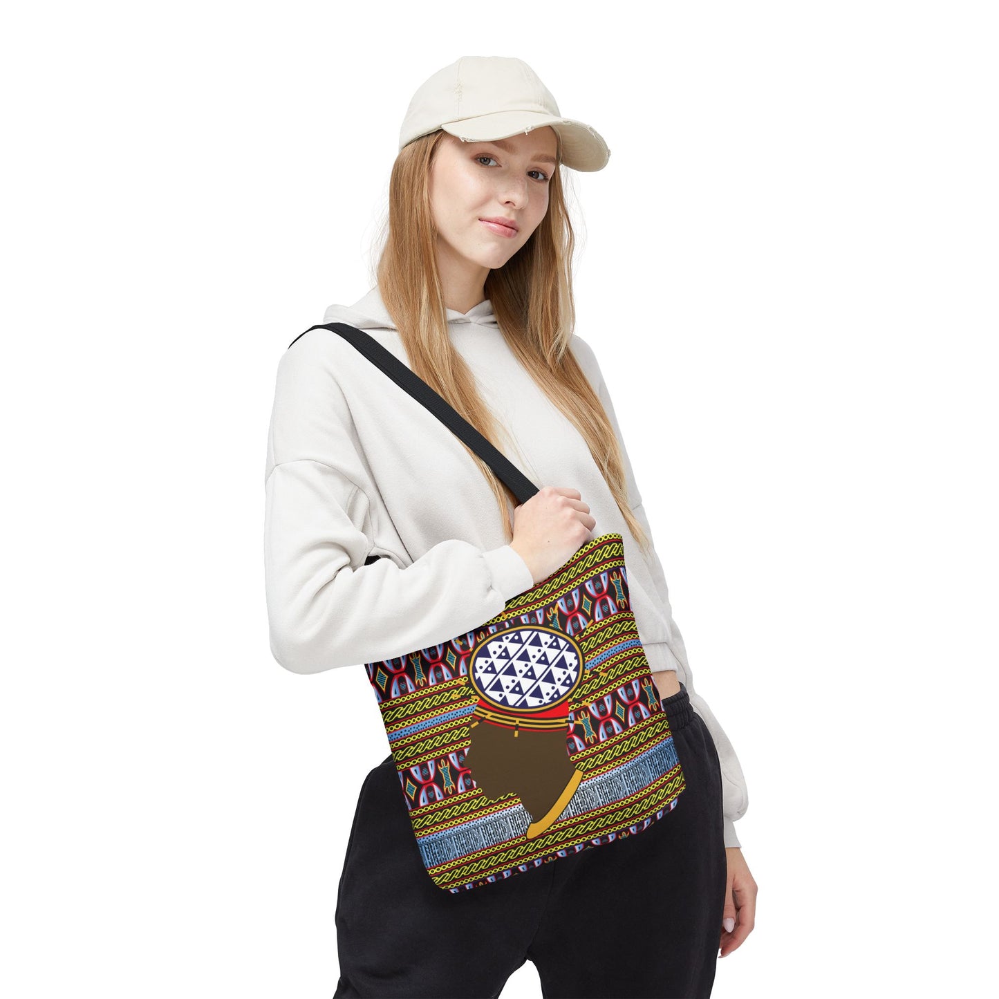 Cameroon Ndop Man Canvas Tote Bag