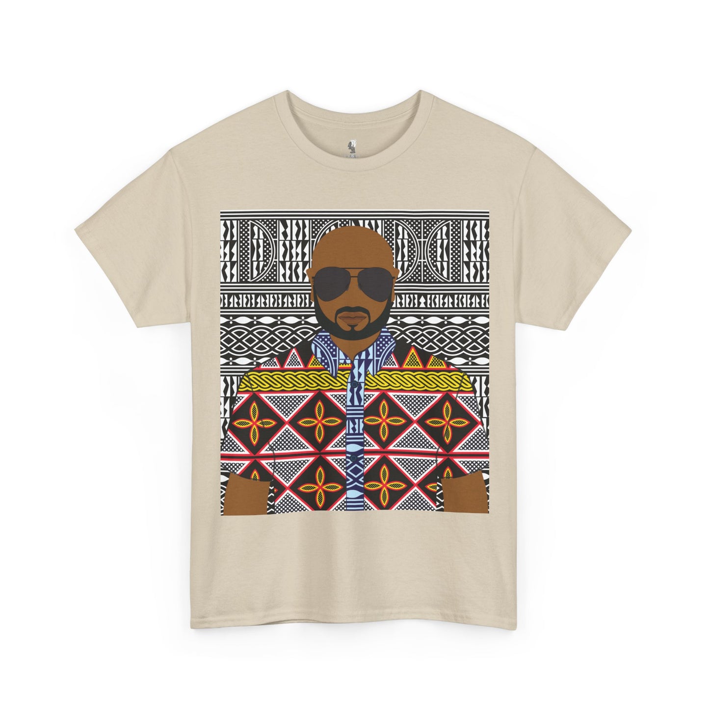 Le Monsieur Yellow Toghu on BW Ndop Unisex Heavy Cotton Tee