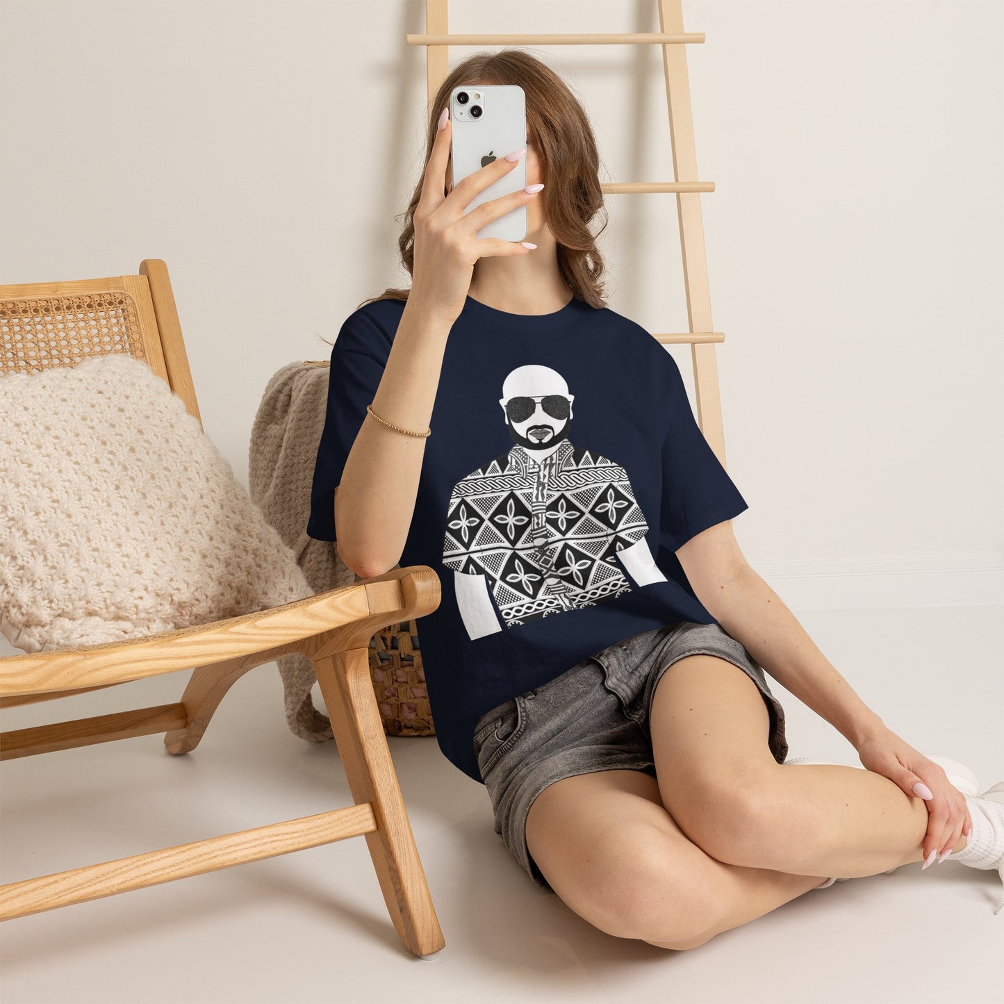 Le Monsieur(BW) in Toghu Unisex Heavy Cotton Tee