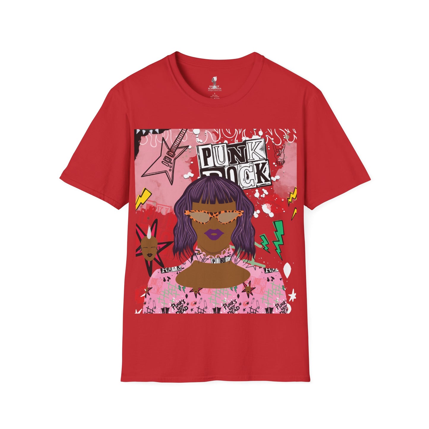 Anum in Punk  - With Back Design - Unisex Softstyle T-Shirt