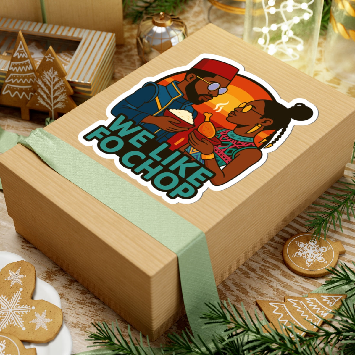 We Like Fo Chop Kiss-Cut Stickers - Pop Art Sticker, Laptop Decal, Vinyl Sticker