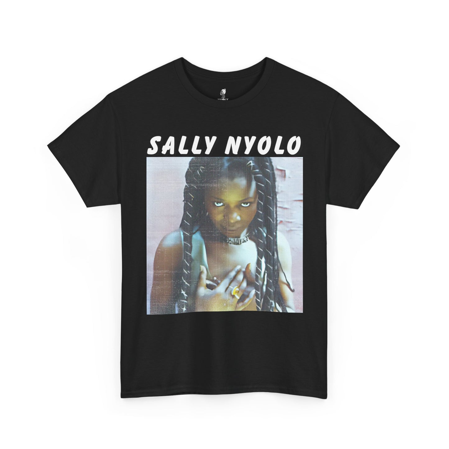 Sally Nyongo Unisex Heavy Cotton Tee - African Inspired T-Shirt, Ethnic Print Tee, Unisex Graphic Tee, Afrocentric Clothing
