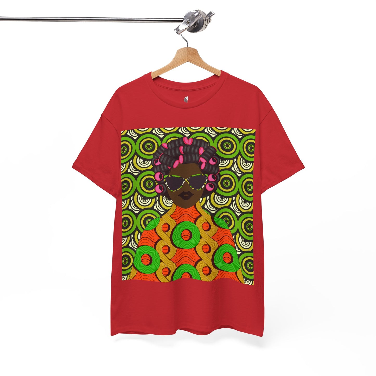Chantal Circles Unisex T-Shirt for African Art Lovers, Afrocentric Clothing, African Heritage Top, Tee for Men and Women