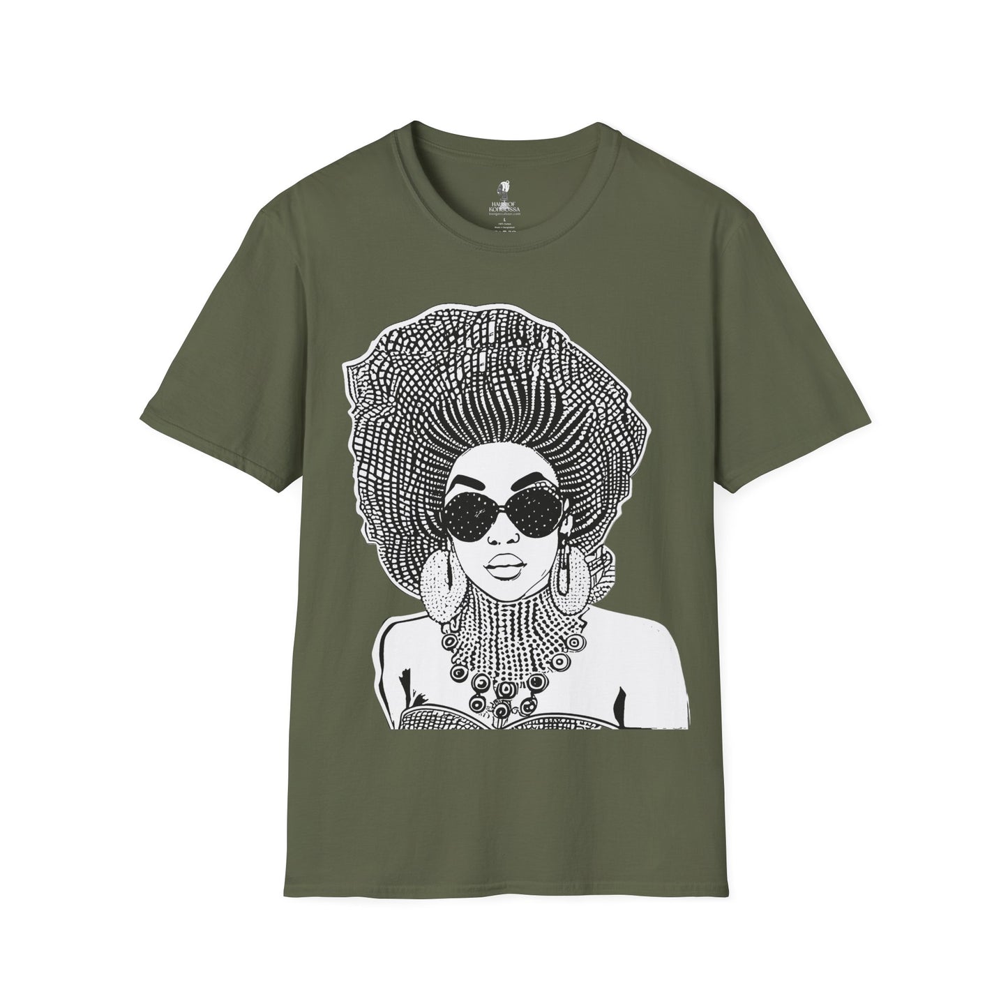 Madame Headtie(BW) -  Unisex Softstyle T-shirt