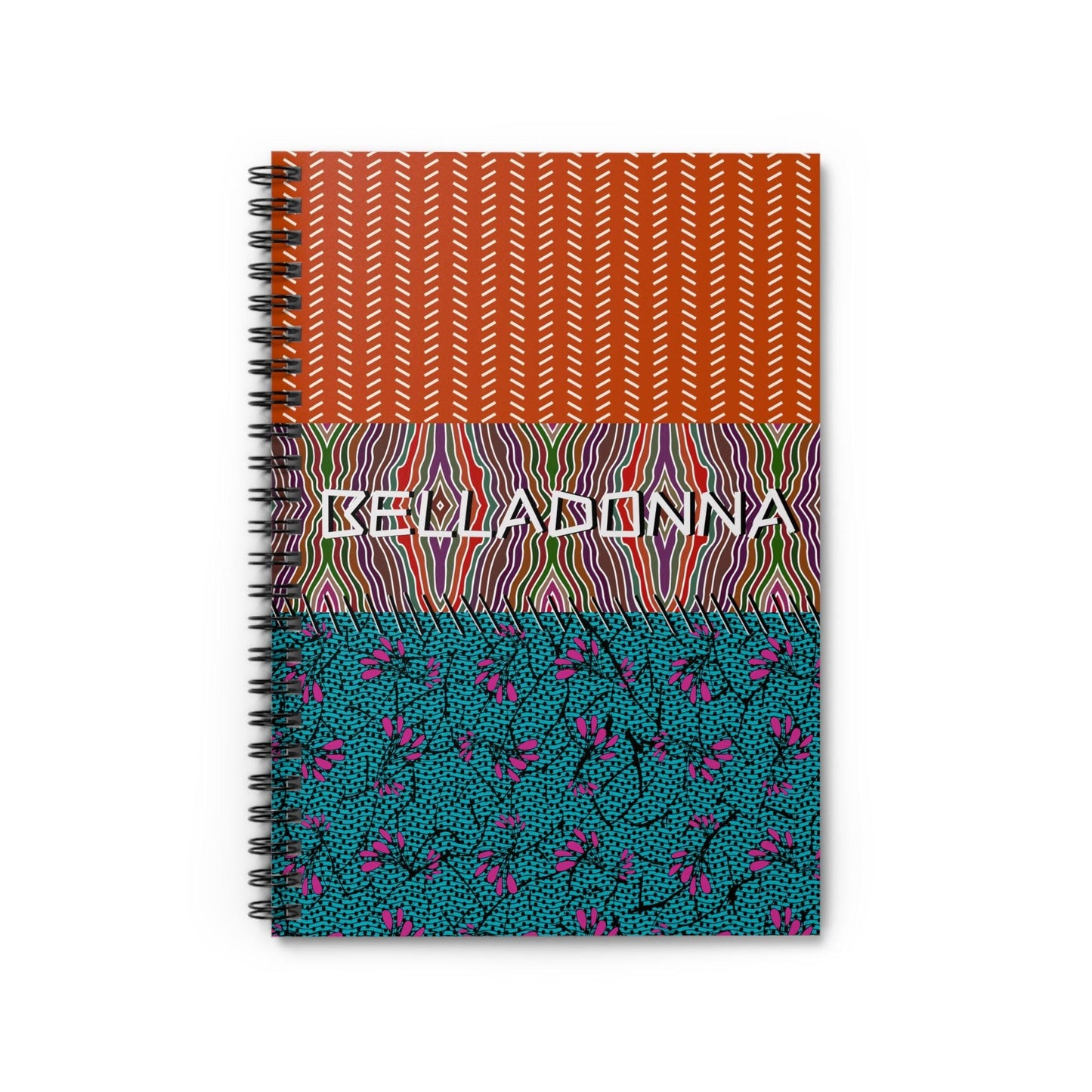 Custom  Personalized Obosso Front Cover Spiral Notebook - Ruled Line