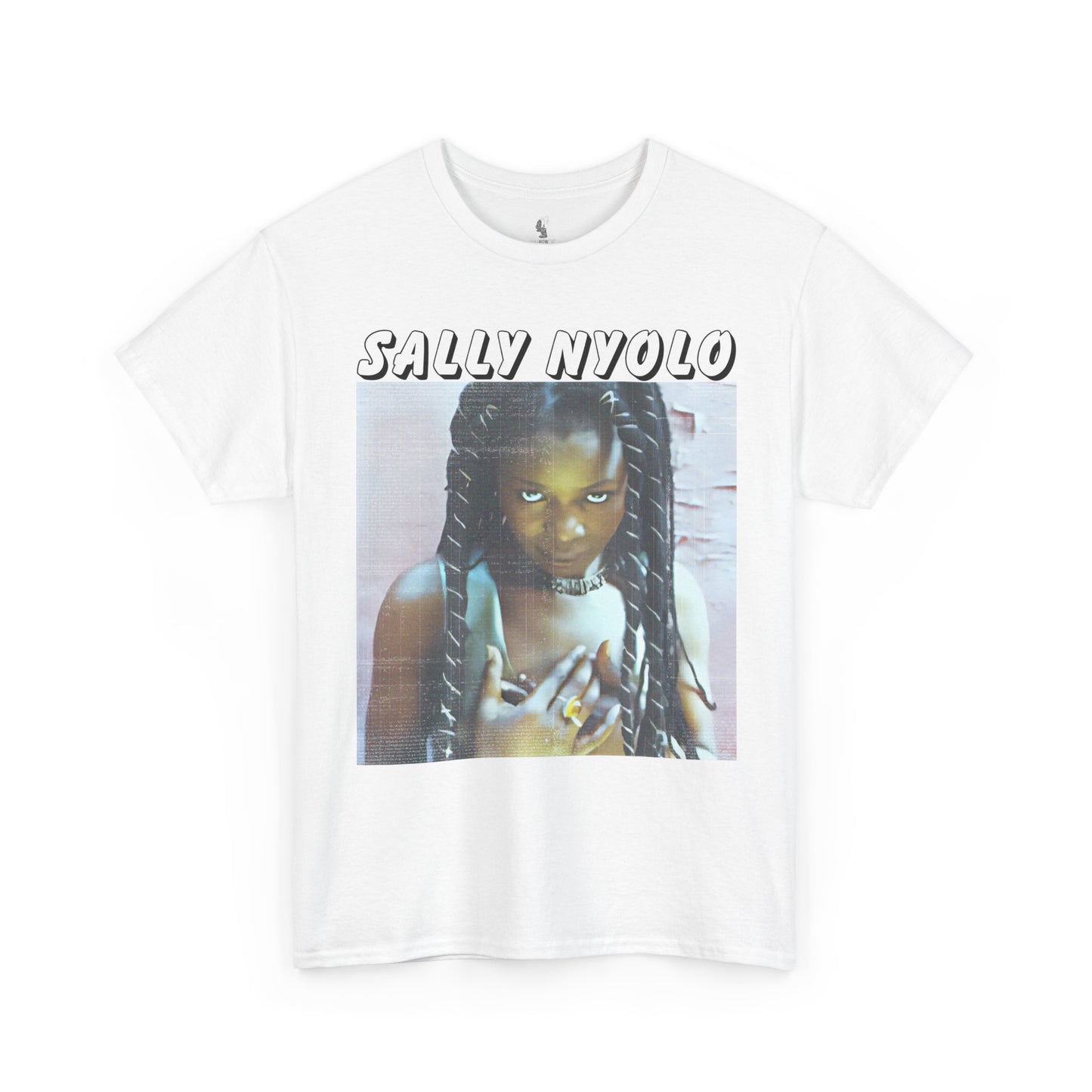 Sally Nyongo Unisex Heavy Cotton Tee - African Inspired T-Shirt, Ethnic Print Tee, Unisex Graphic Tee, Afrocentric Clothing
