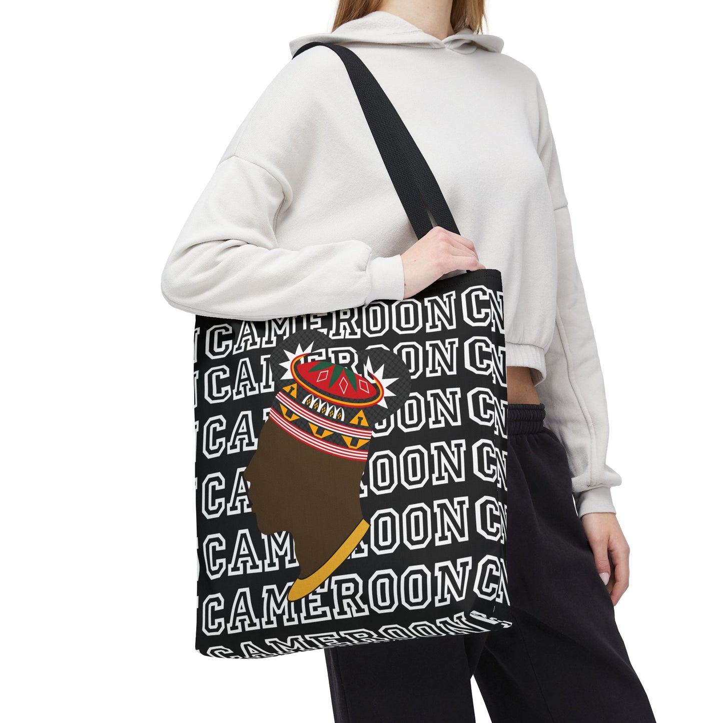 Cameroon Man in Toghu Hat Canvas Tote Bag