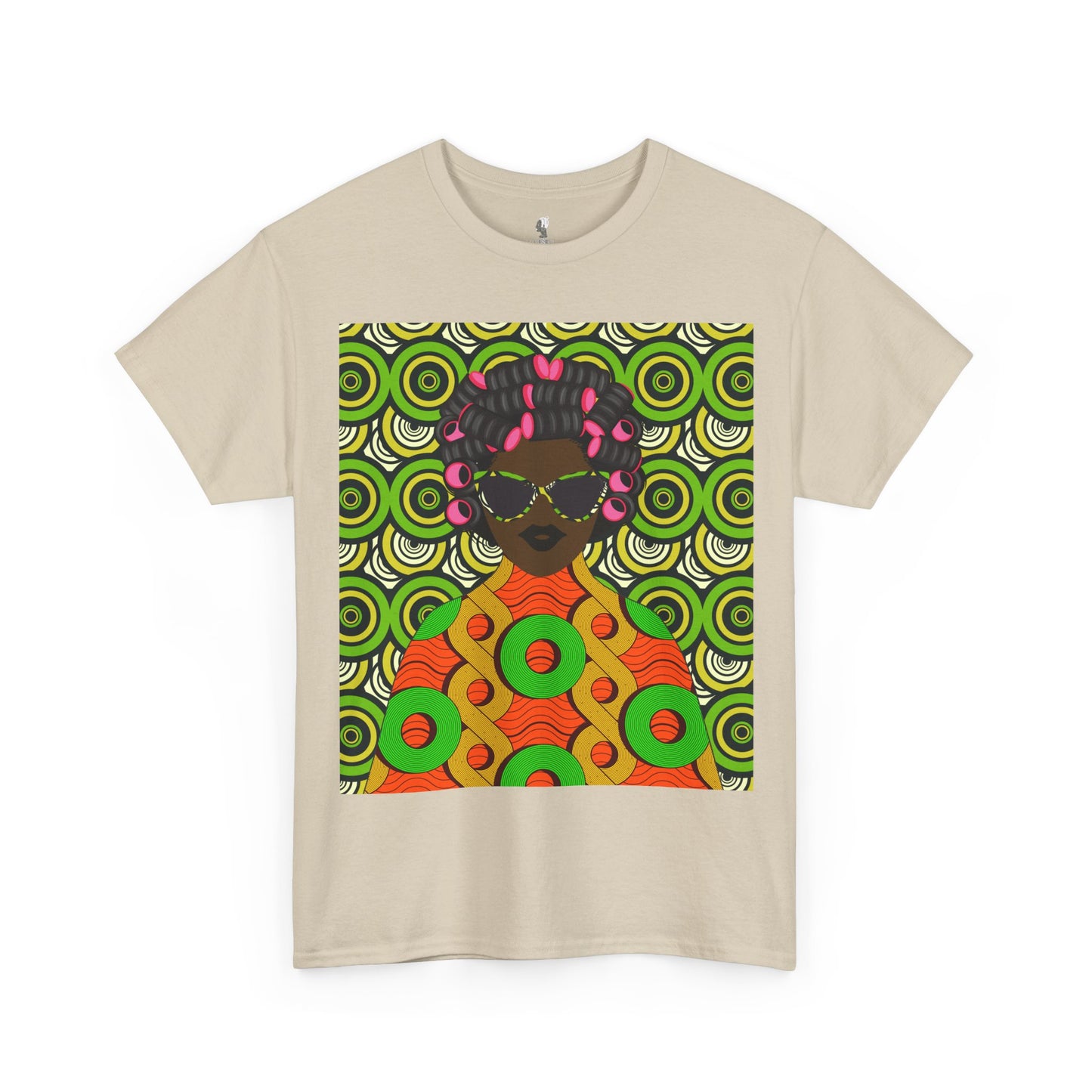 Chantal Circles Unisex T-Shirt for African Art Lovers, Afrocentric Clothing, African Heritage Top, Tee for Men and Women
