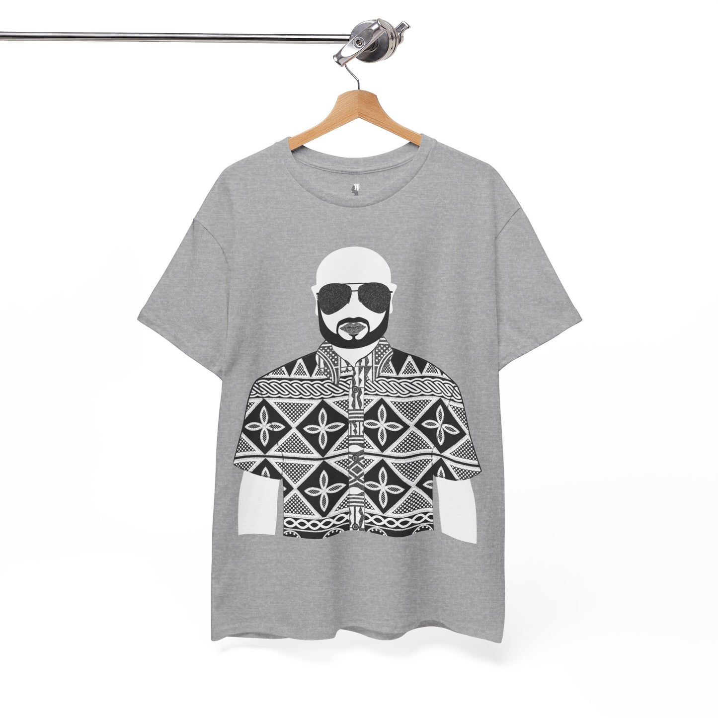 Le Monsieur(BW) in Toghu Unisex Heavy Cotton Tee