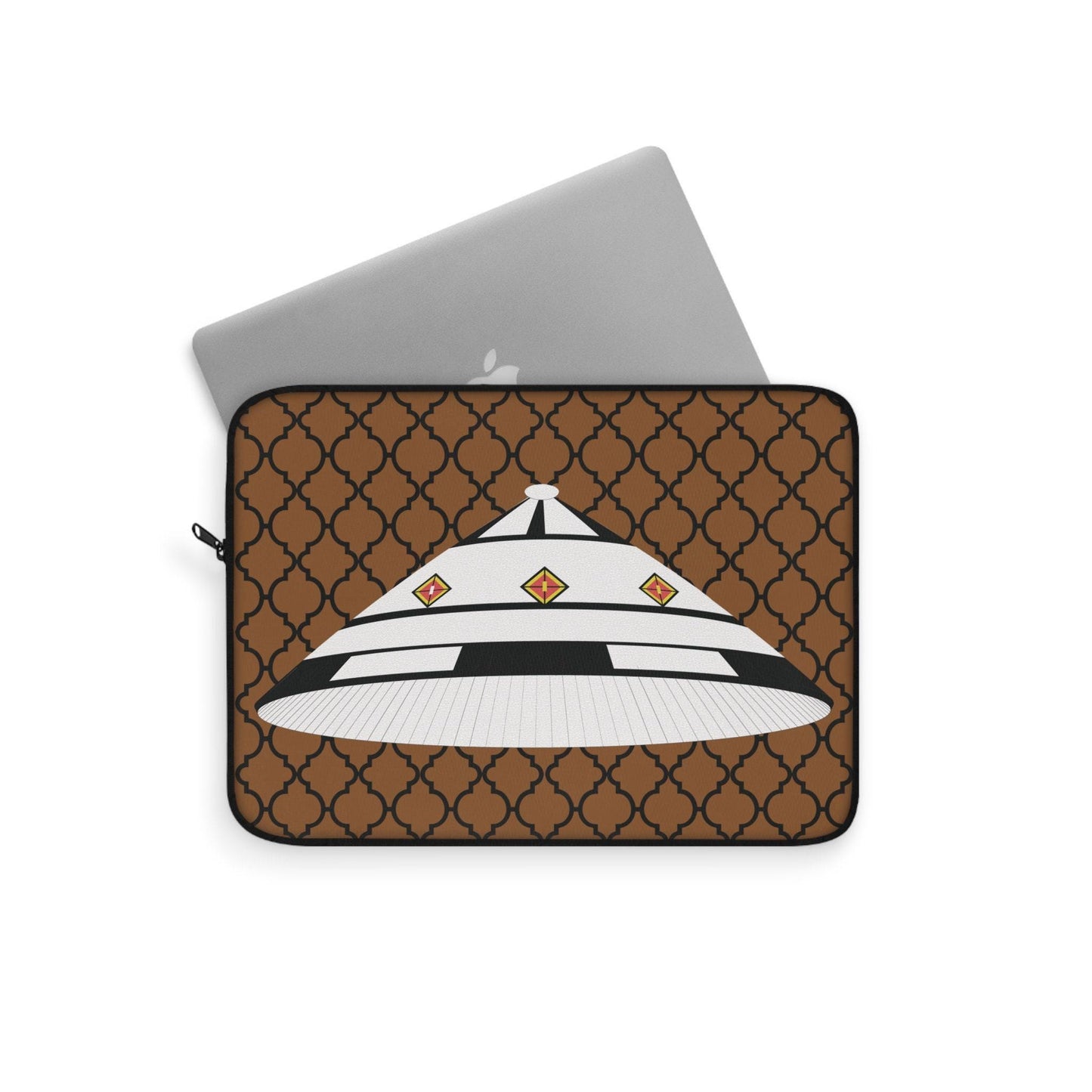 Fulani Hat Laptop Sleeve: African Argyle Print, Designer Computer Bag, Pro Macbook Air Sleeve