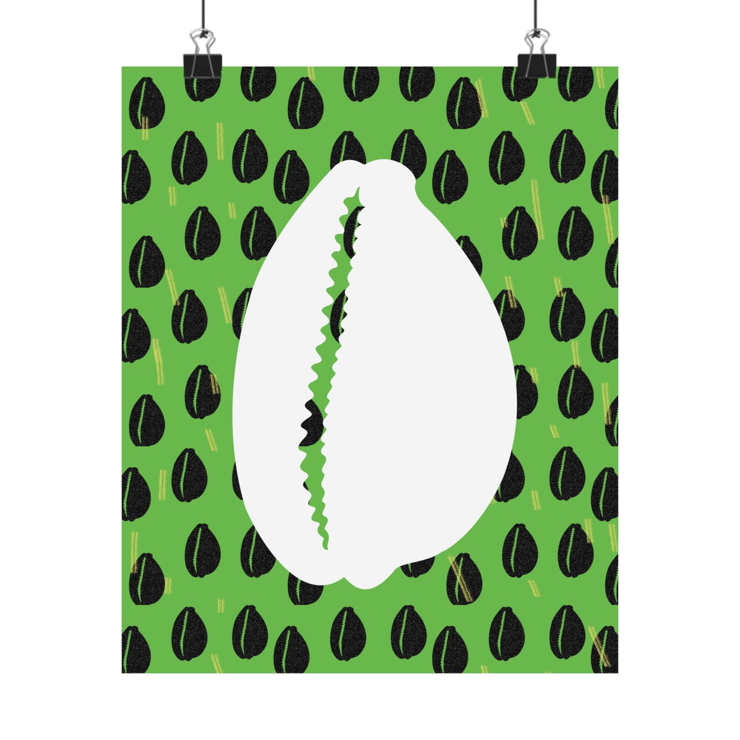 Currency Exchange - Cowries Green Premium Matte Vertical Posters