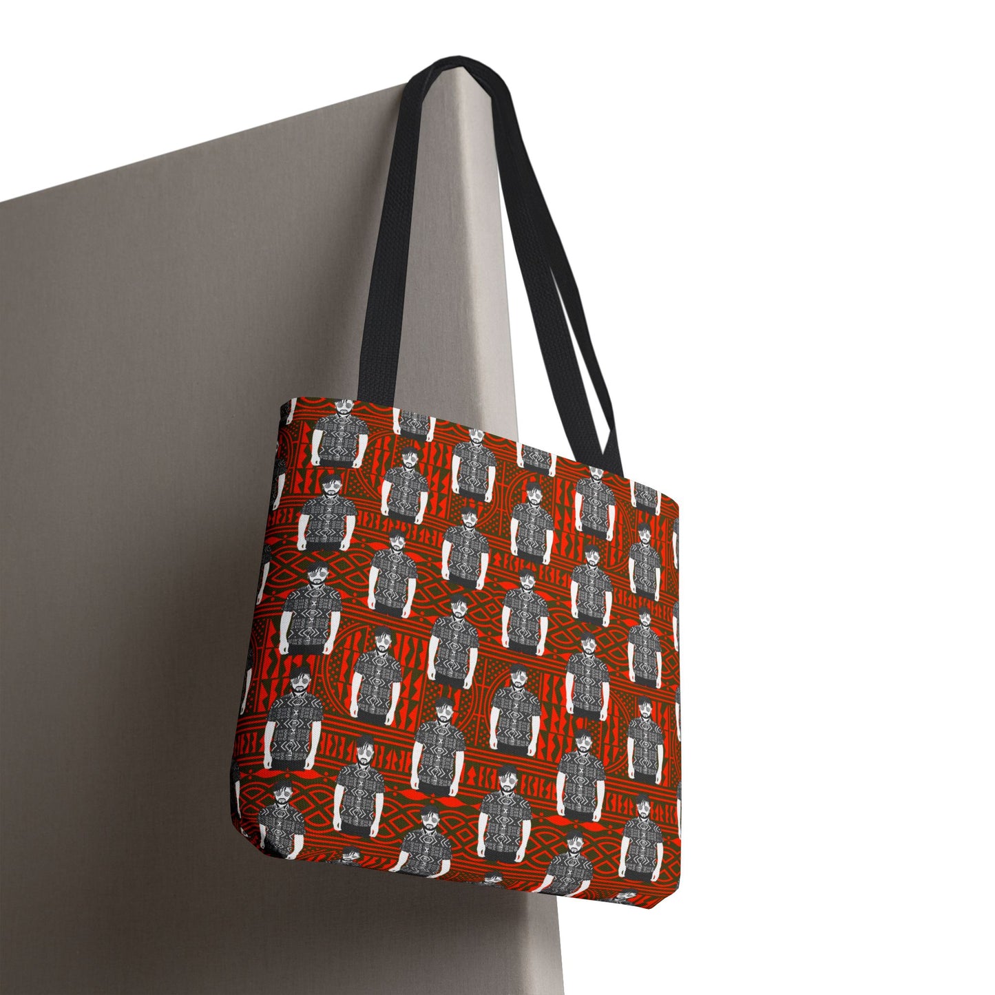 Pascale in BW Mudcloth CanvasTote Bag