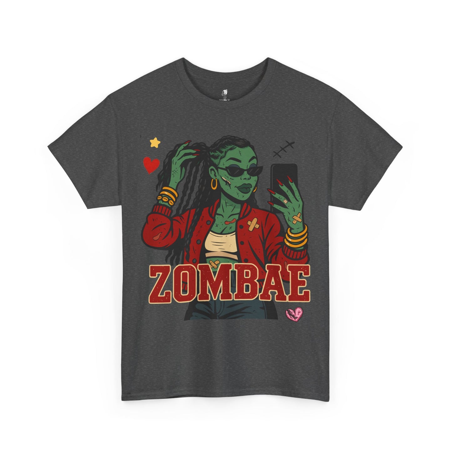 Zombae Unisex Tee - Halloween T-Shirt, Unisex Shirt, Funny Cute Top, Heavy Cotton Apparel, Halloween Costume, Zombie Lover Gift, Horror