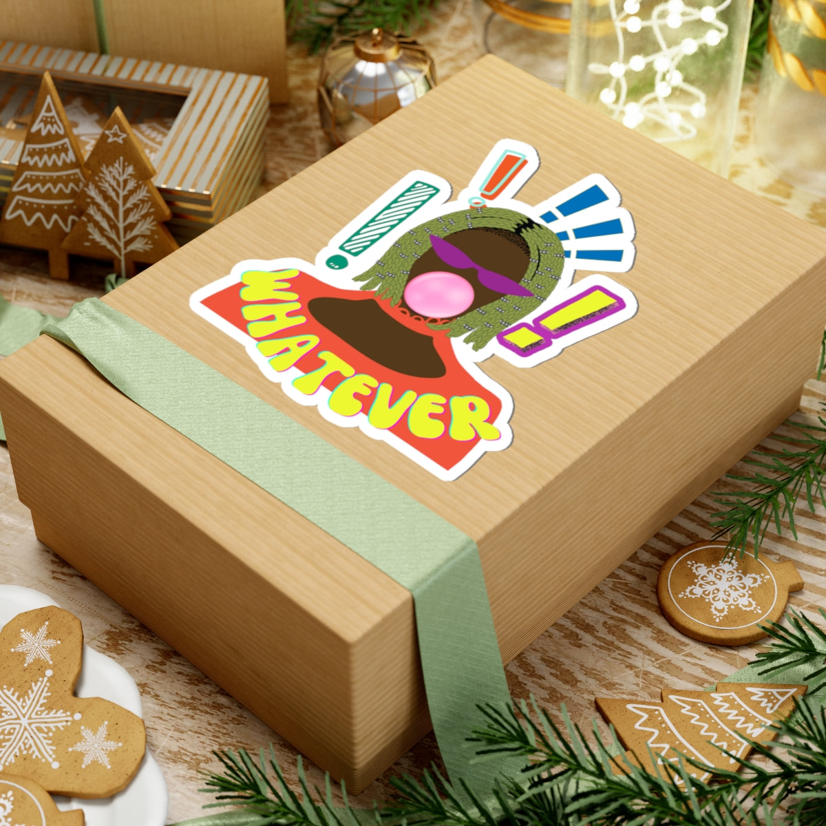 Whatever's Clever Kiss-Cut Stickers
