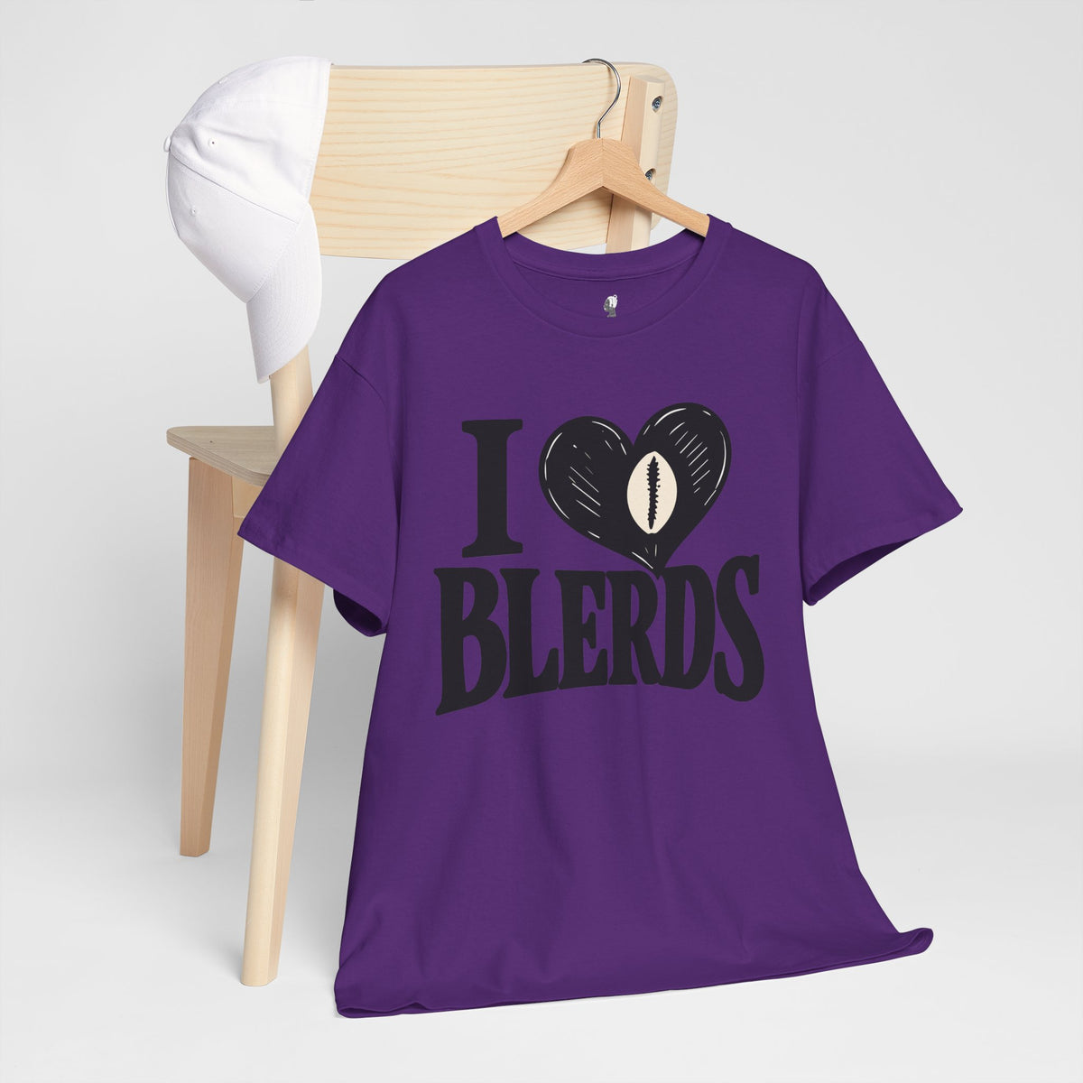 I Heart Blerds Unisex Heavy Cotton T-Shirt | Nerd Pride Tee, Geek Culture