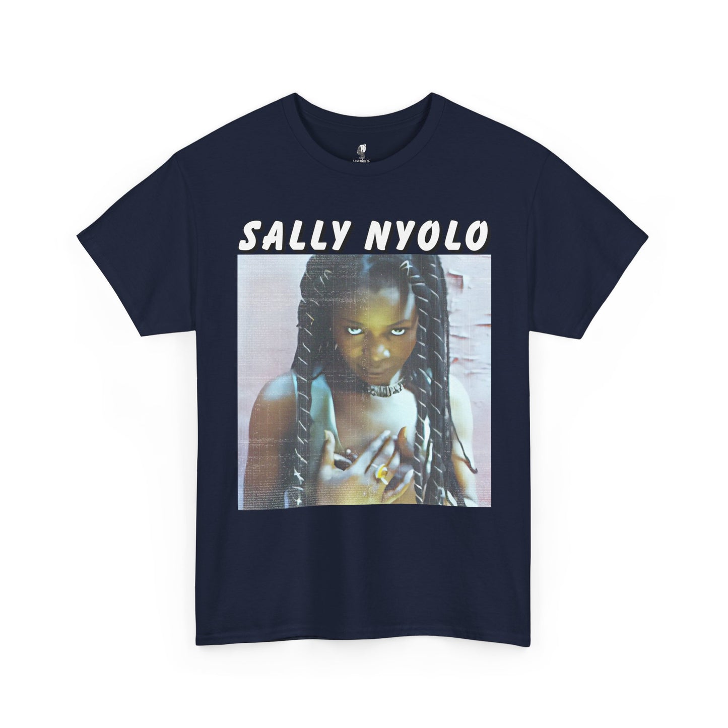 Sally Nyongo Unisex Heavy Cotton Tee - African Inspired T-Shirt, Ethnic Print Tee, Unisex Graphic Tee, Afrocentric Clothing