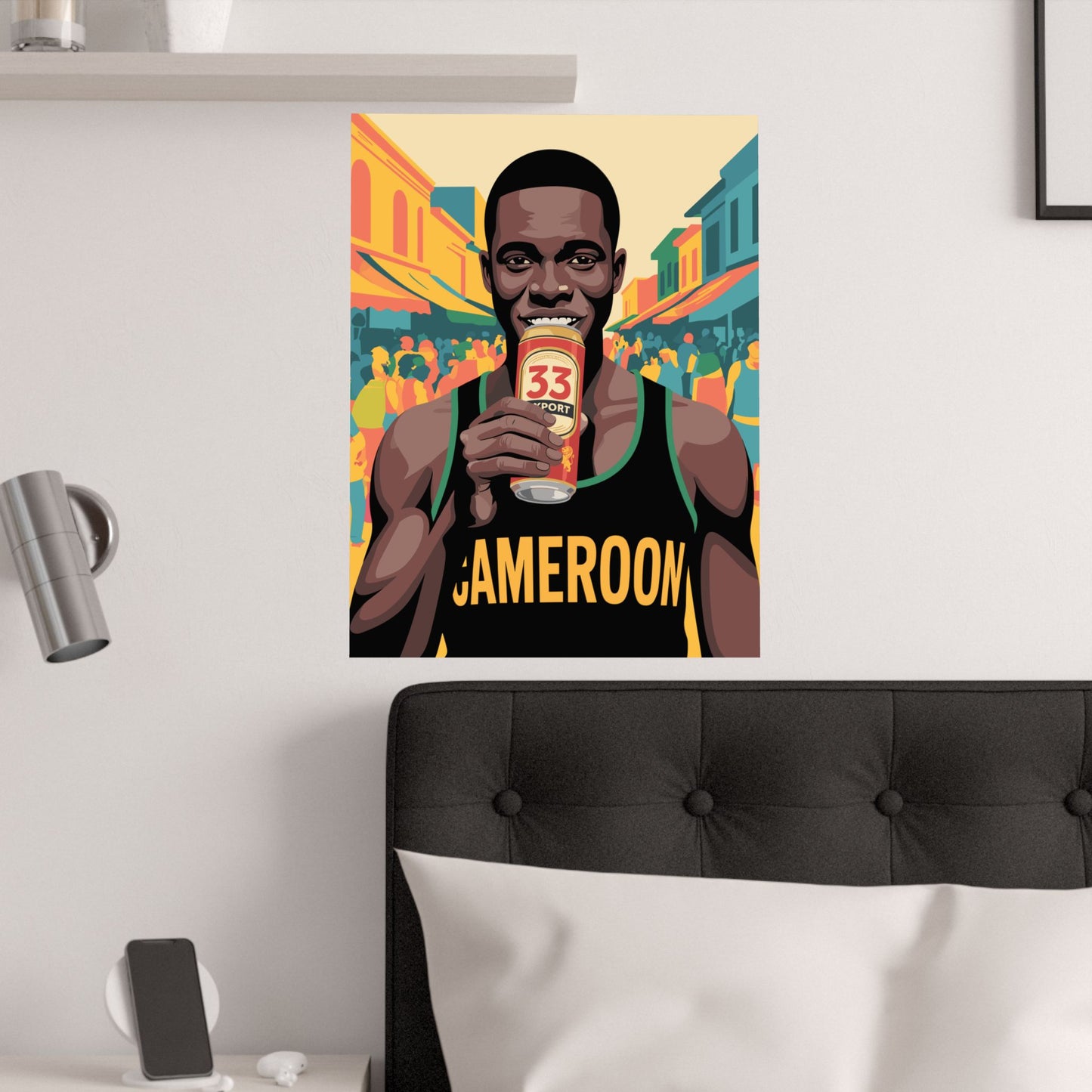 Beer Lover Satin Poster, Kitchen Wall Art,