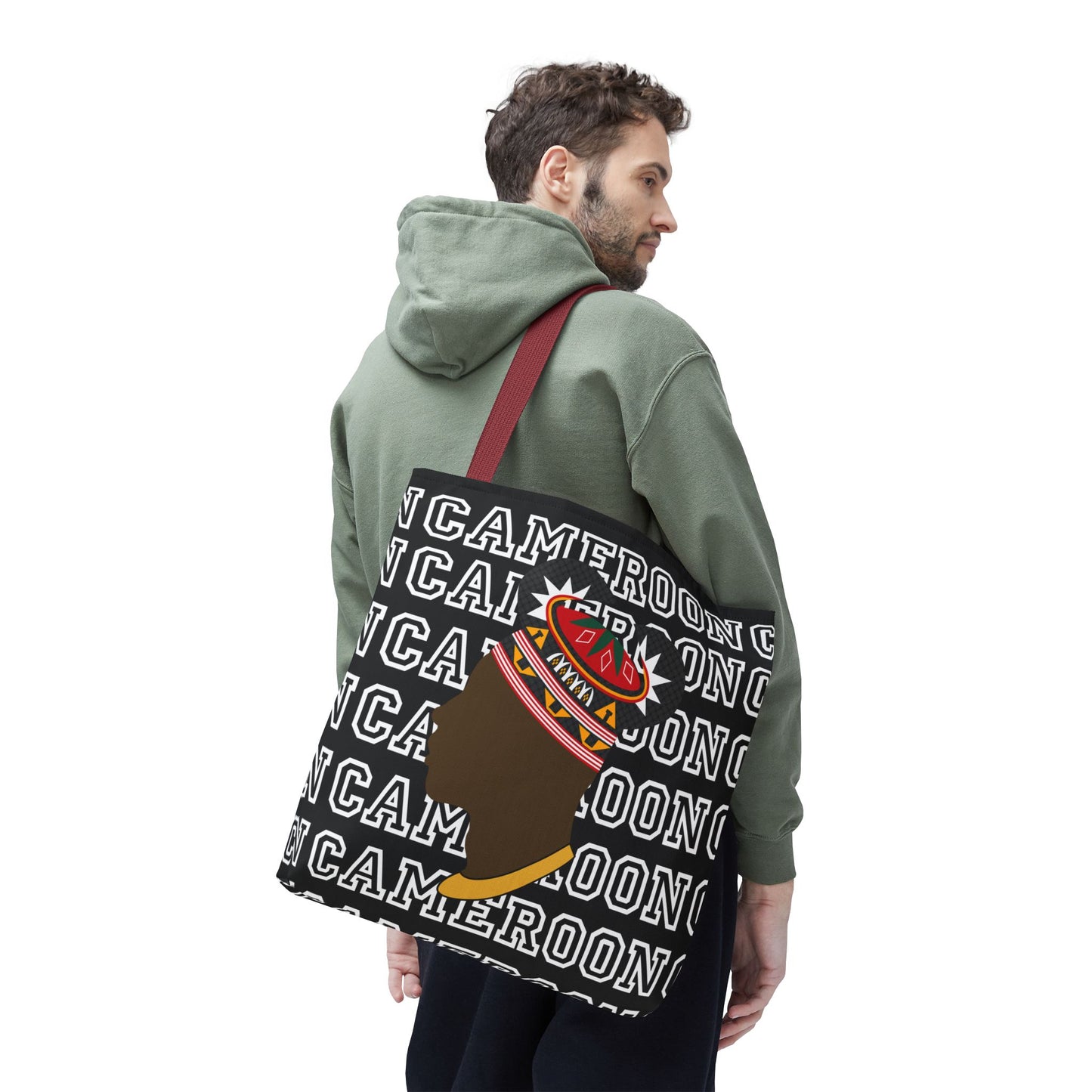 Cameroon Man in Toghu Hat Canvas Tote Bag