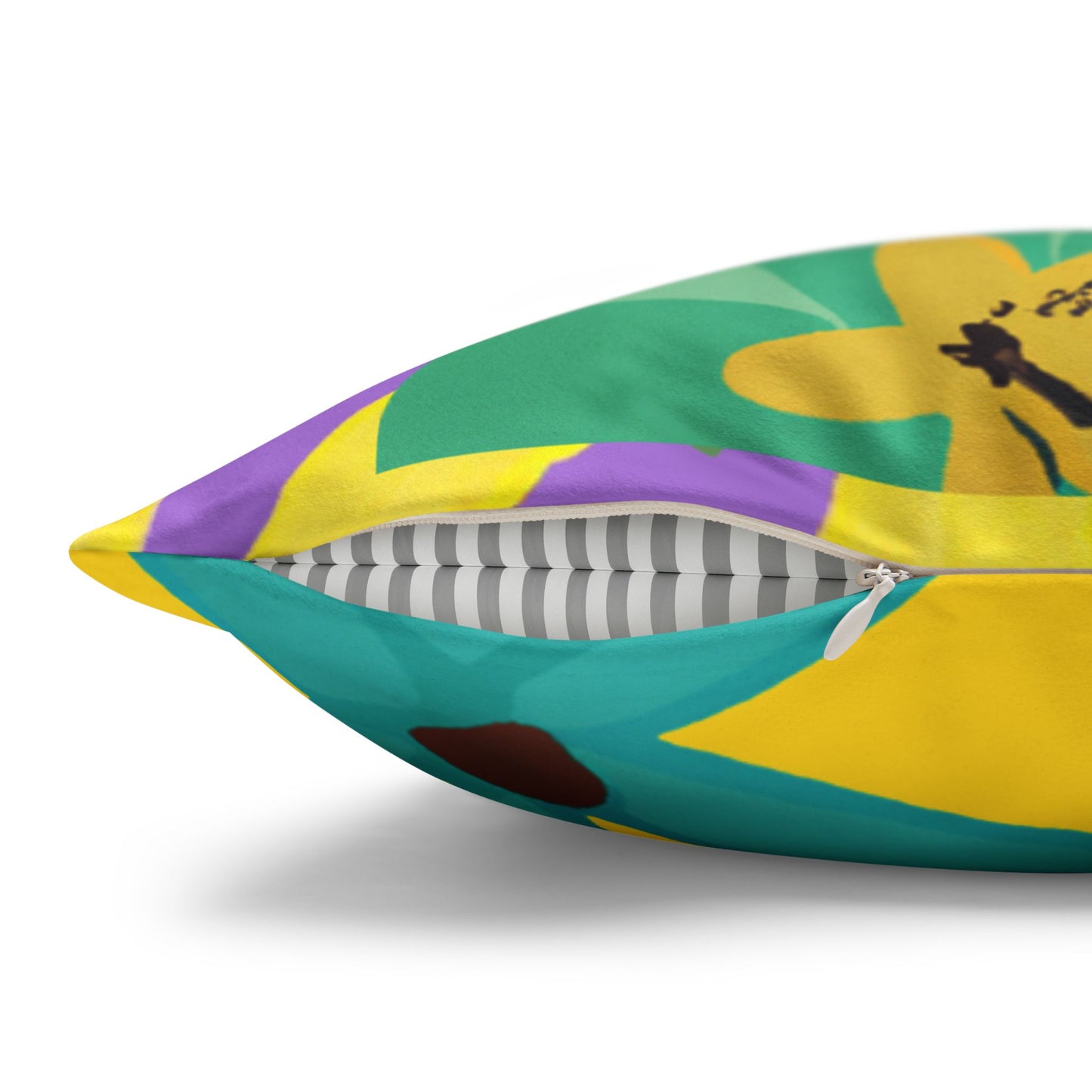 Chantal loves Bananas Two-Sided Faux Suede Square Pillow Case