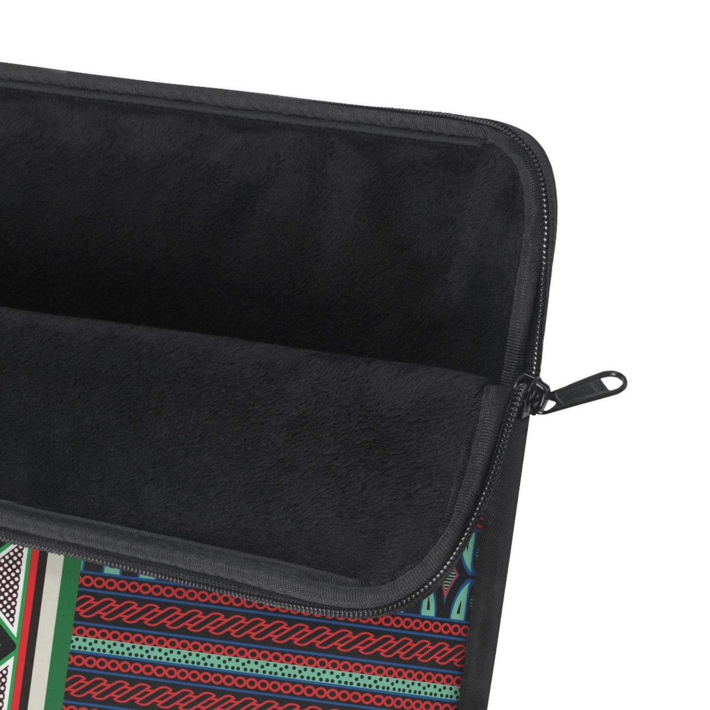Aqua Red Toghu with Strip Laptop Sleeve - Front Print, Pro Macbook Air Sleeve