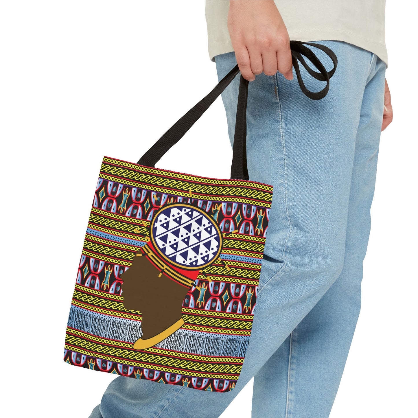 Cameroon Ndop Man Canvas Tote Bag