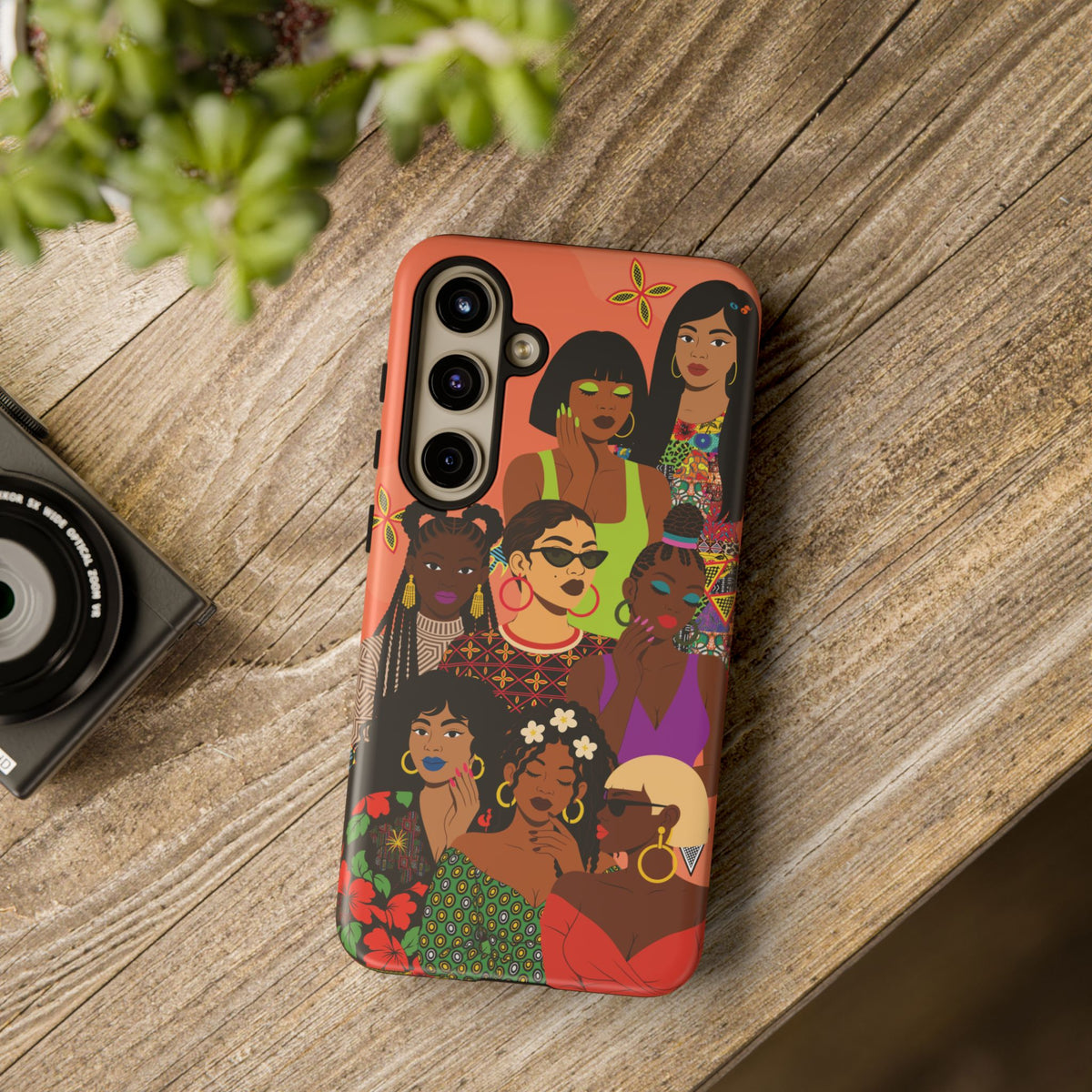 Black Girl Magic Collage Phone Case, African Art Design, Stylish Protective Cover for Samsung and iPhone, Unique Accessory, Gift Idea