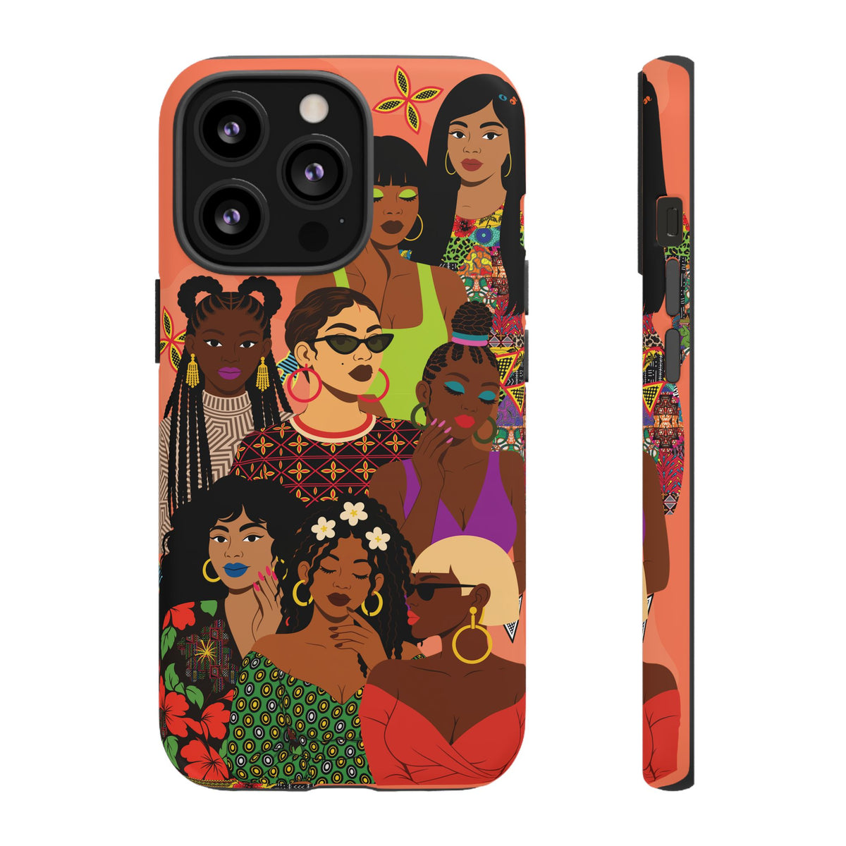 Black Girl Magic Collage Phone Case, African Art Design, Stylish Protective Cover for Samsung and iPhone, Unique Accessory, Gift Idea
