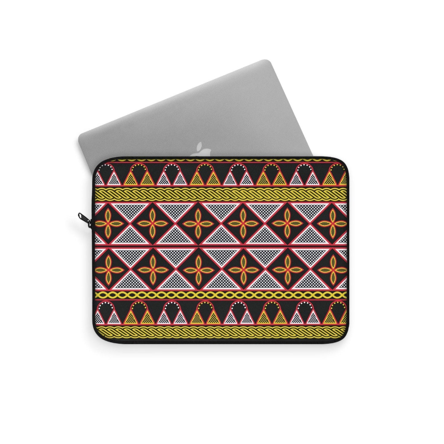 Yellow Toghu African Laptop Sleeve - Front Print, Pro Macbook Air Sleeve