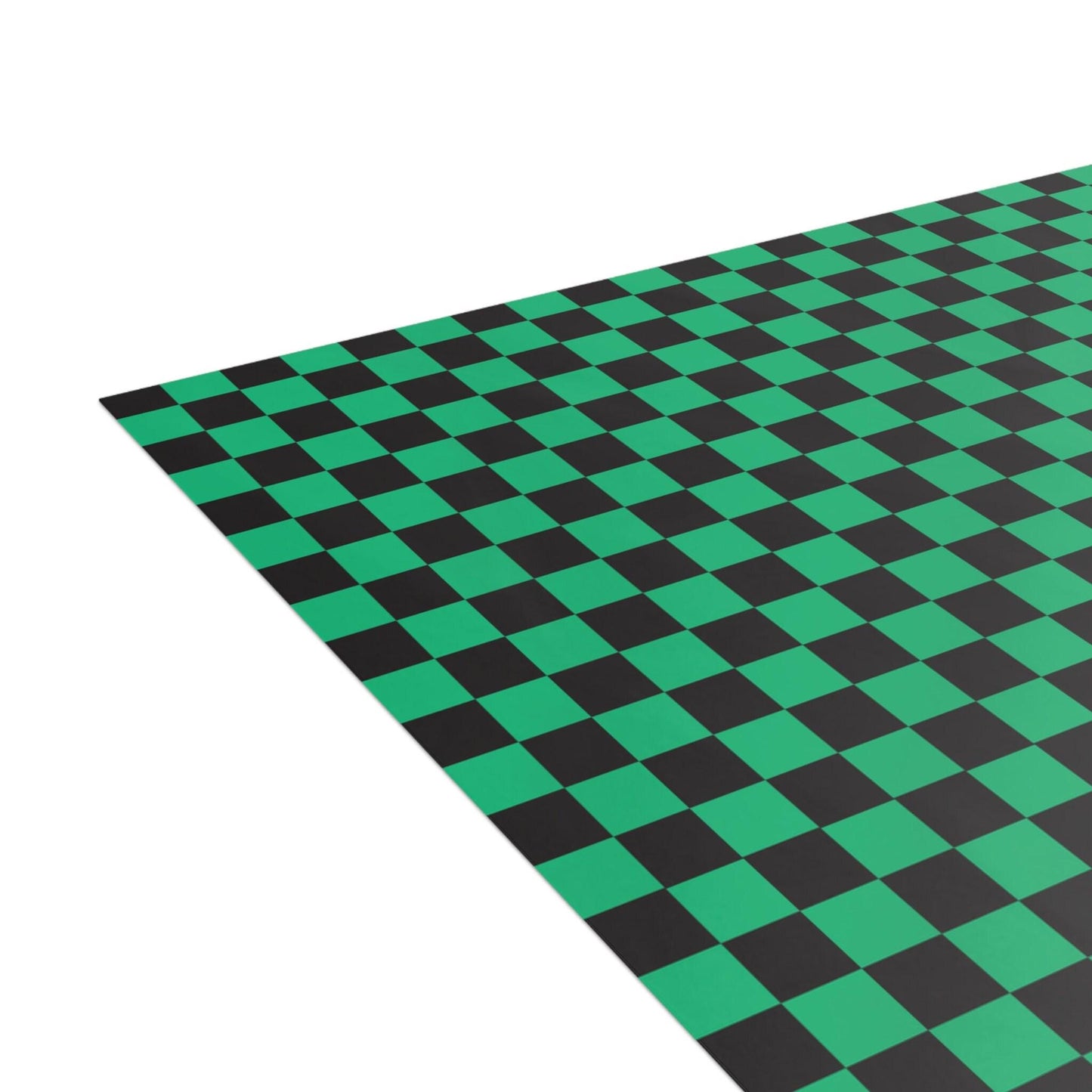 Smiling Mohawk N - Green checkers  Green African Greeting Cards (1, 10pcs)