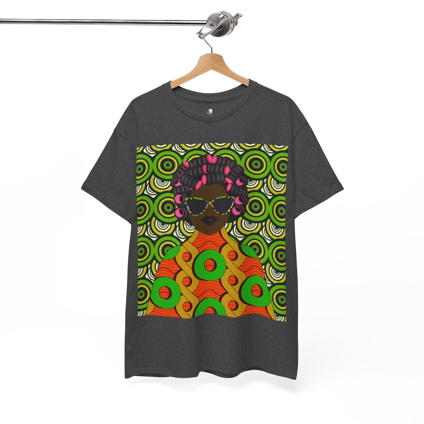 Chantal Circles Unisex T-Shirt for African Art Lovers, Afrocentric Clothing, African Heritage Top, Tee for Men and Women