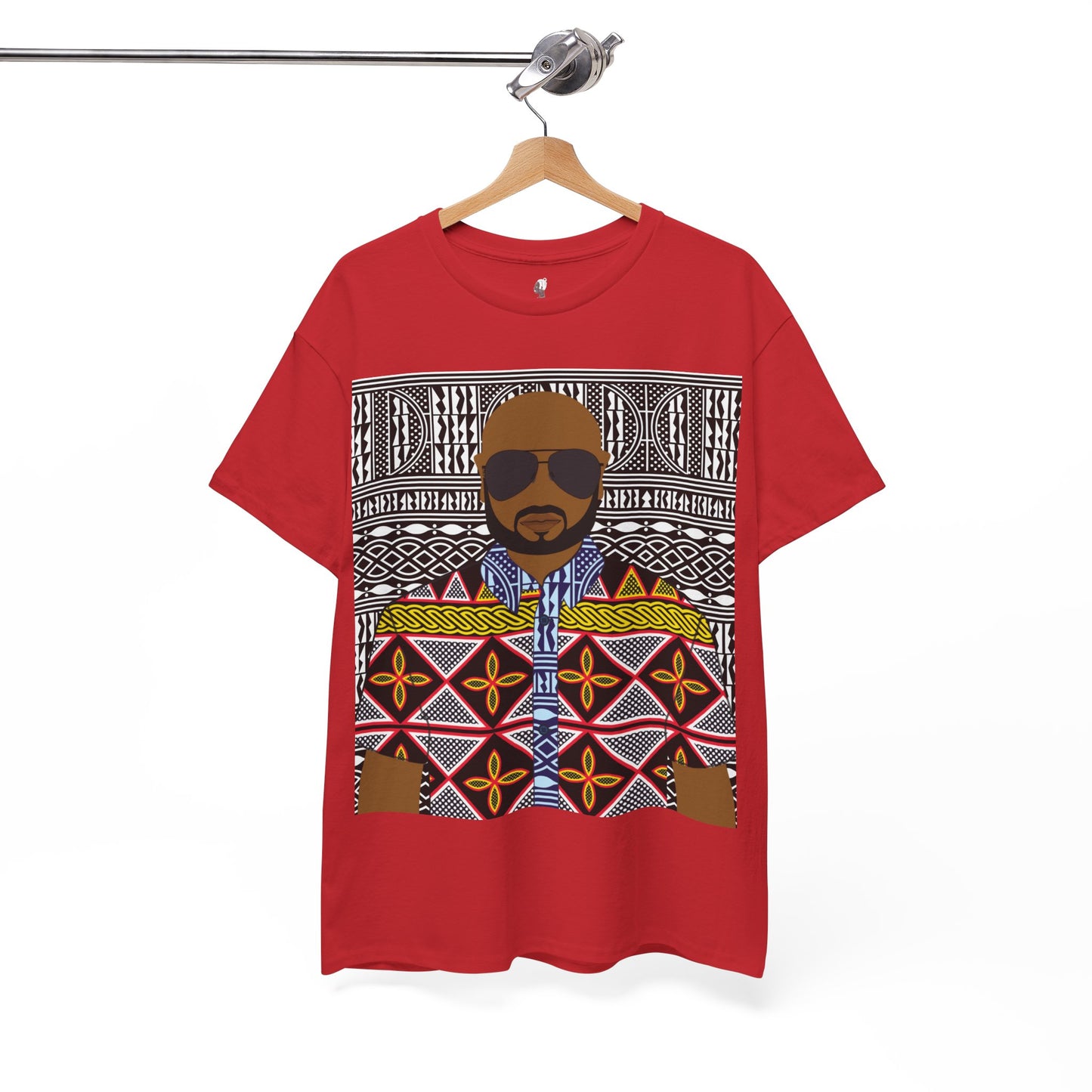 Le Monsieur Yellow Toghu on BW Ndop Unisex Heavy Cotton Tee