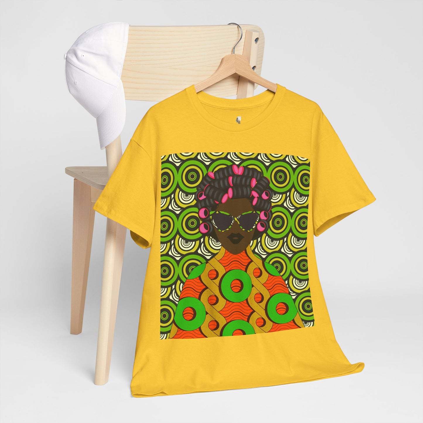 Chantal Circles Unisex T-Shirt for African Art Lovers, Afrocentric Clothing, African Heritage Top, Tee for Men and Women