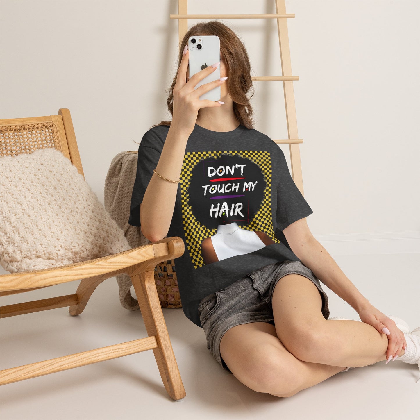 Don't Touch My Hair Unisex Heavy Cotton Tee