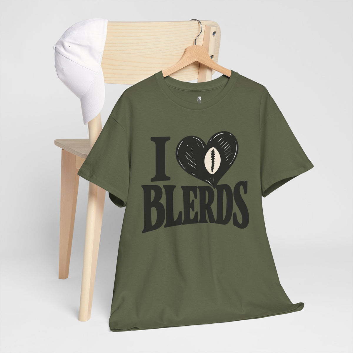 I Heart Blerds Unisex Heavy Cotton T-Shirt | Nerd Pride Tee, Geek Culture