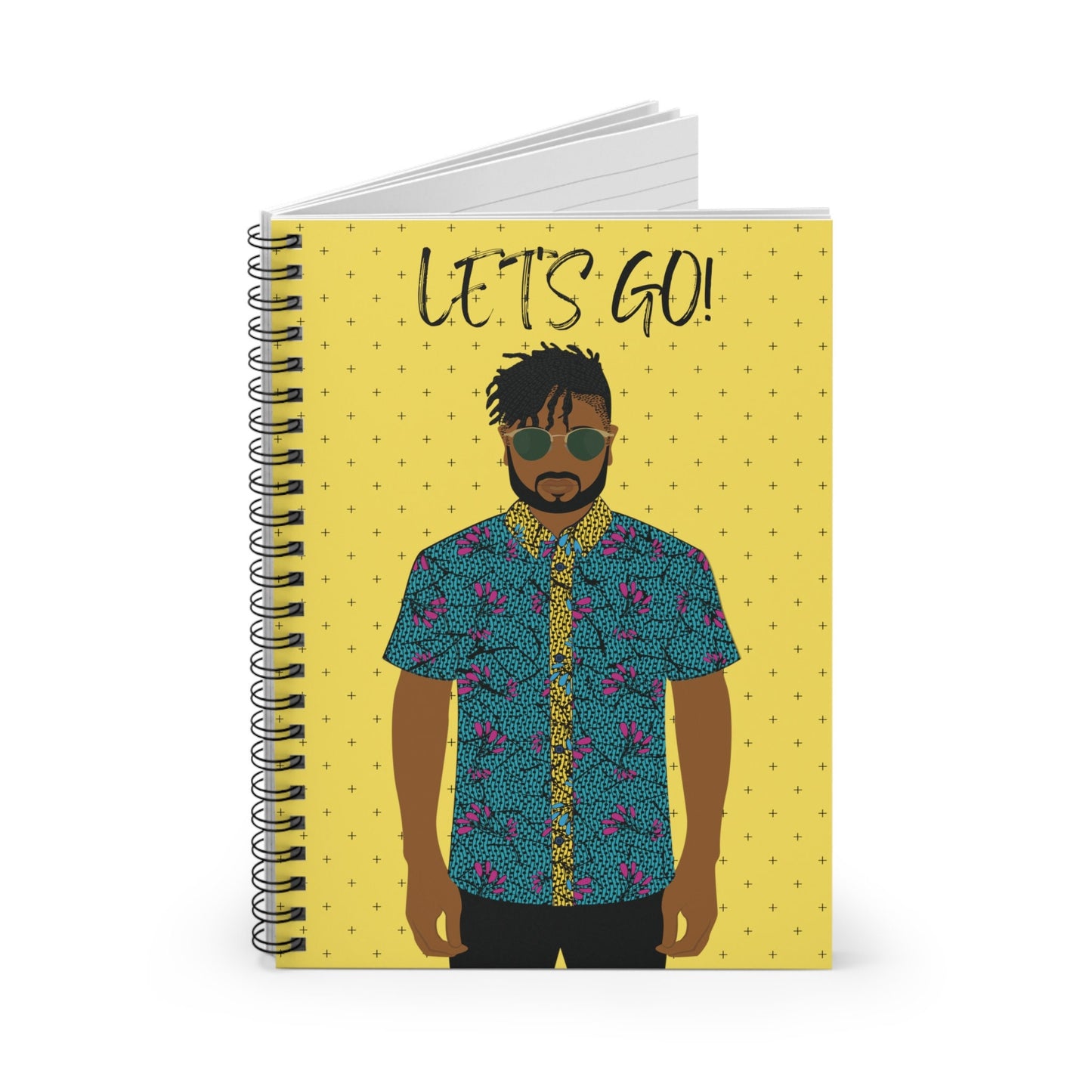 Pascale on the GO Spiral Notebook, Front Cover Print - Ruled Lines