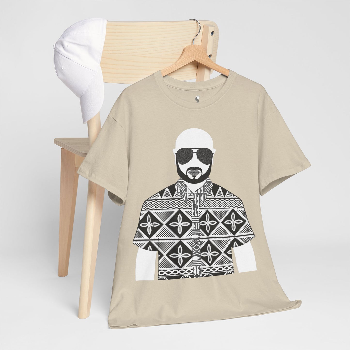 Le Monsieur(BW) in Toghu Unisex Heavy Cotton Tee