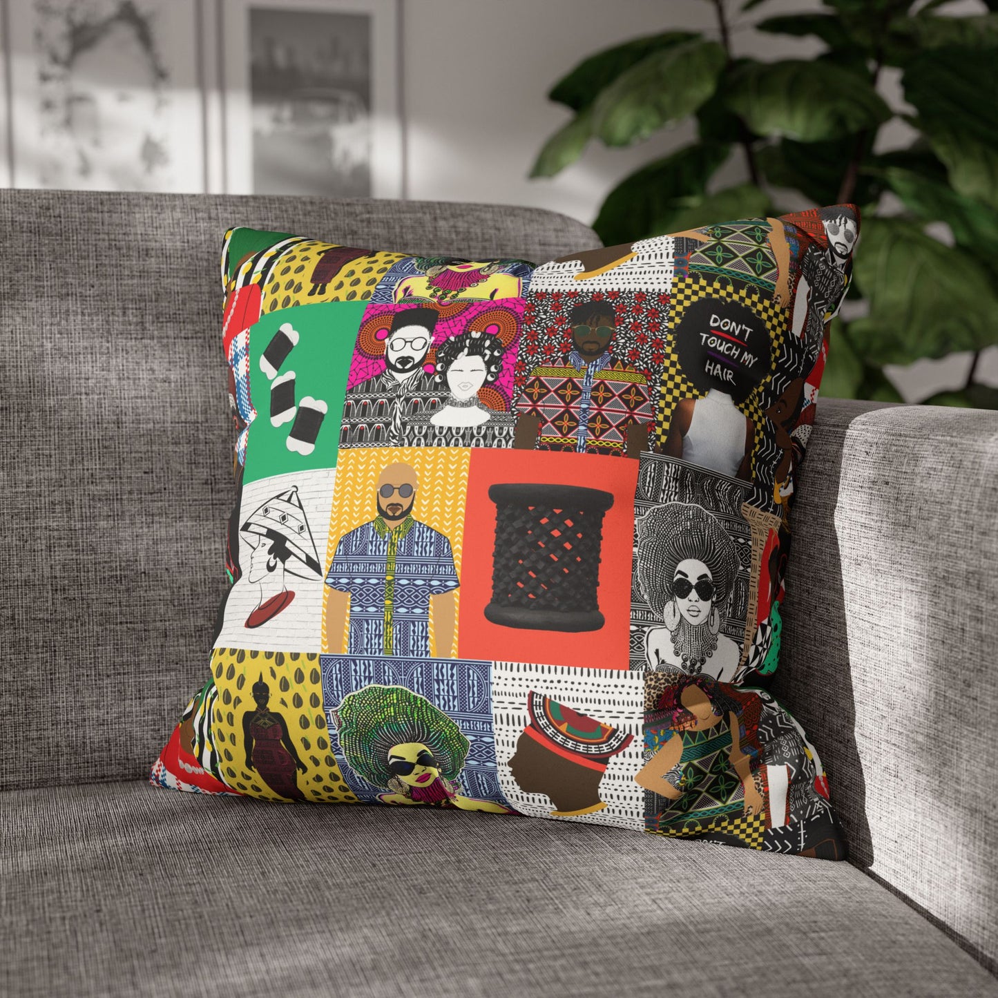 My Pipo Faux Suede Pillow Case, Square Throw Cushion, Boho Home Decor, Living Room Accent, Bedroom or Living room Accessory