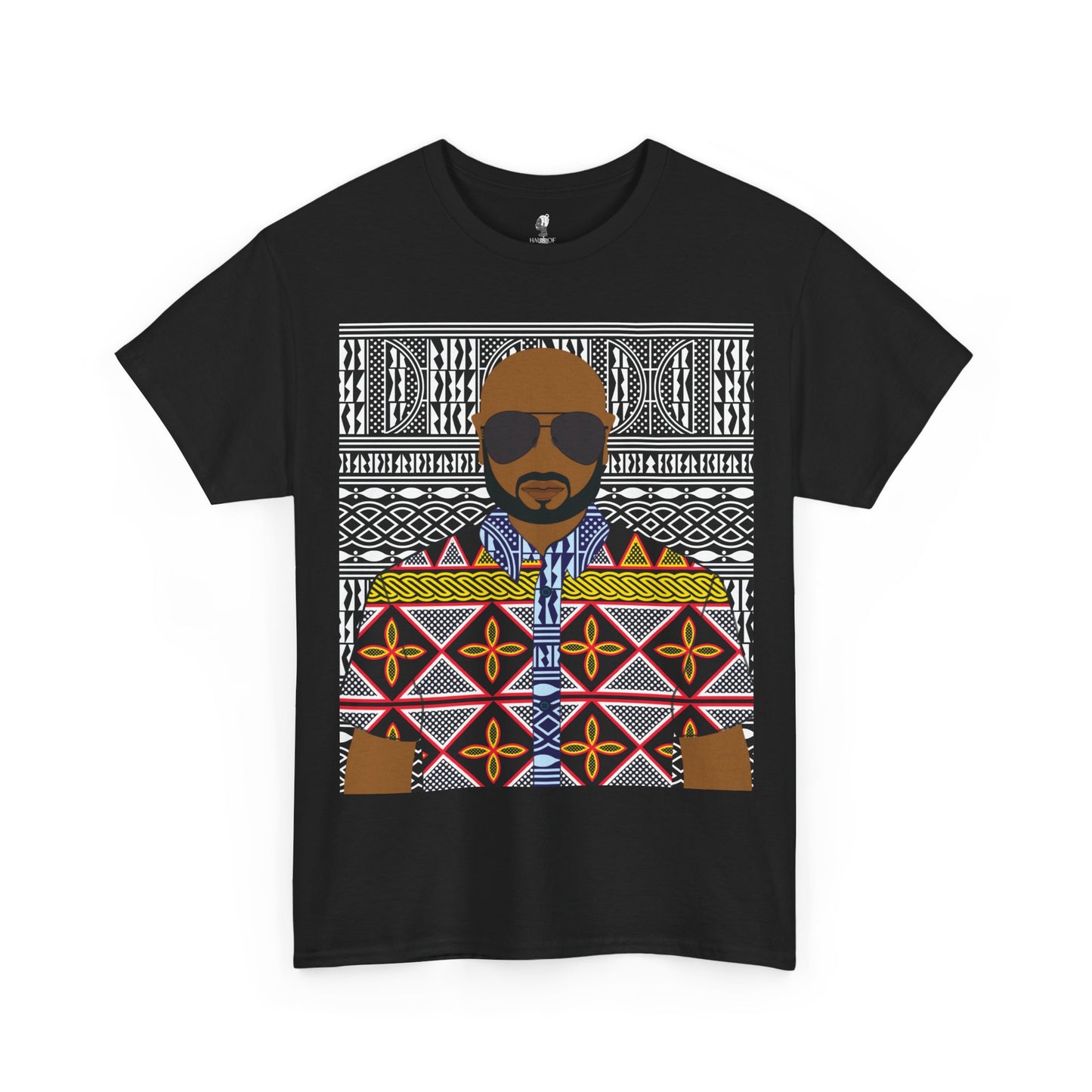 Le Monsieur Yellow Toghu on BW Ndop Unisex Heavy Cotton Tee