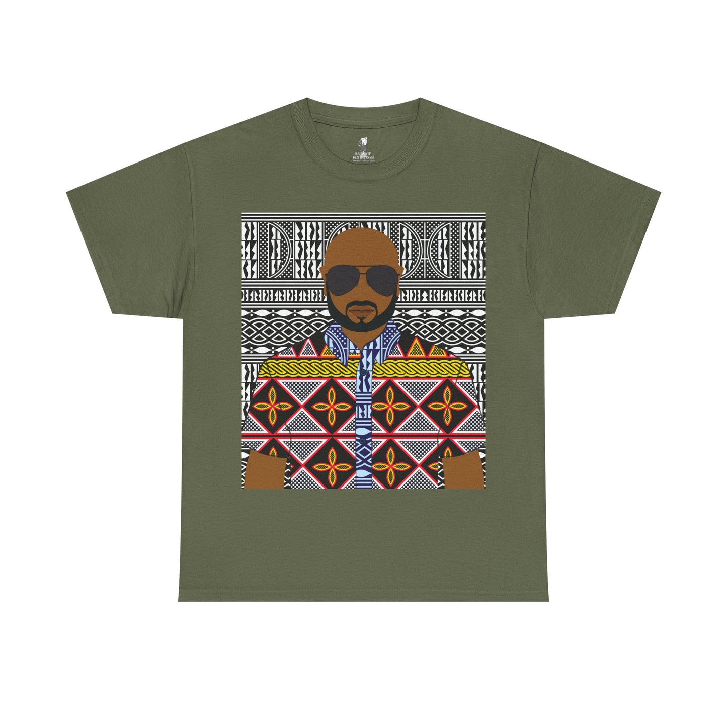 Le Monsieur Yellow Toghu on BW Ndop Unisex Heavy Cotton Tee
