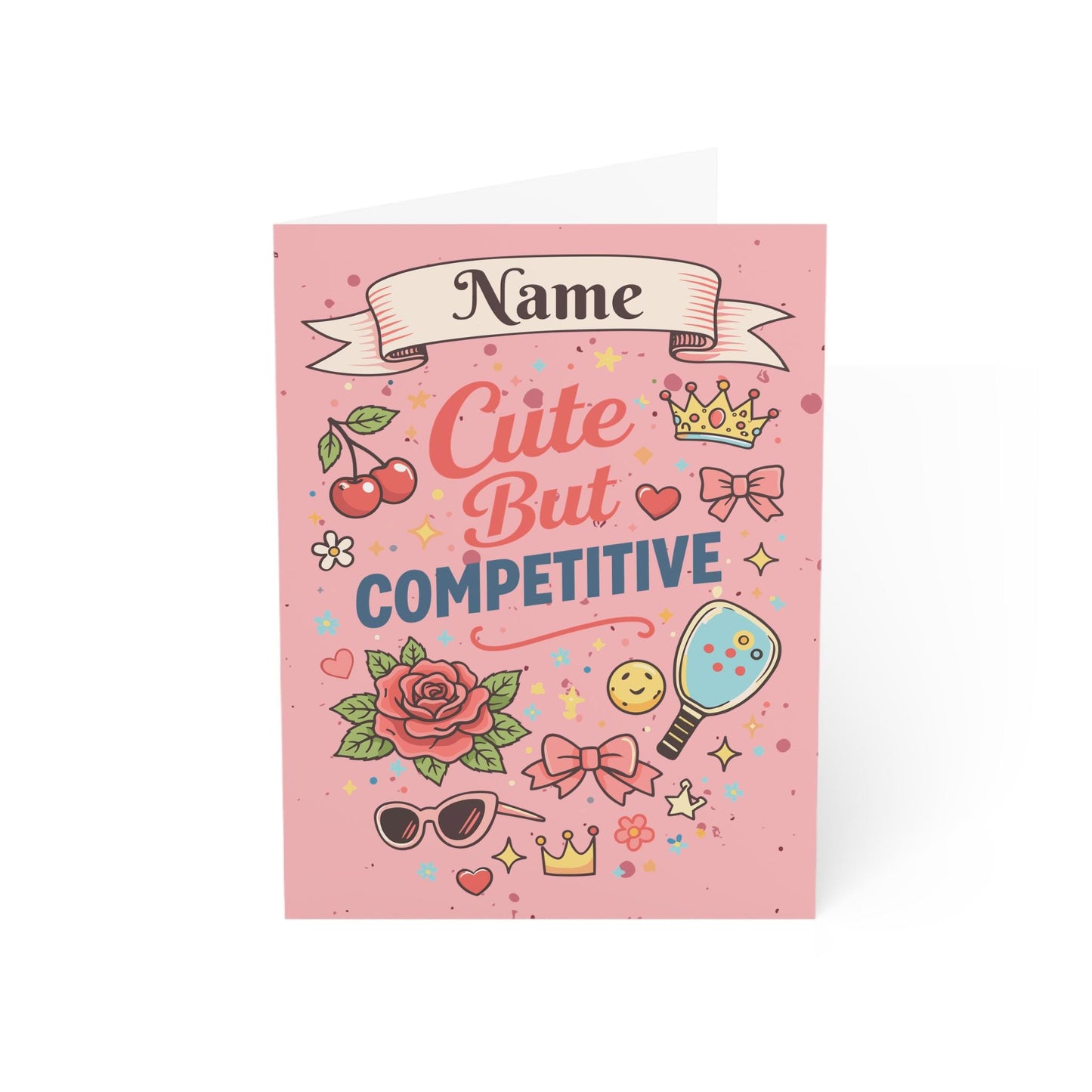 Personalized Name Greeting Card, Tattoo Vintage Design, Mother's Day Card