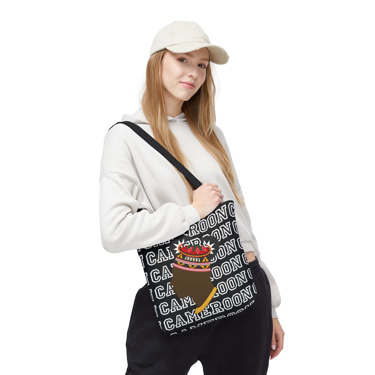 Cameroon Man in Toghu Hat Canvas Tote Bag