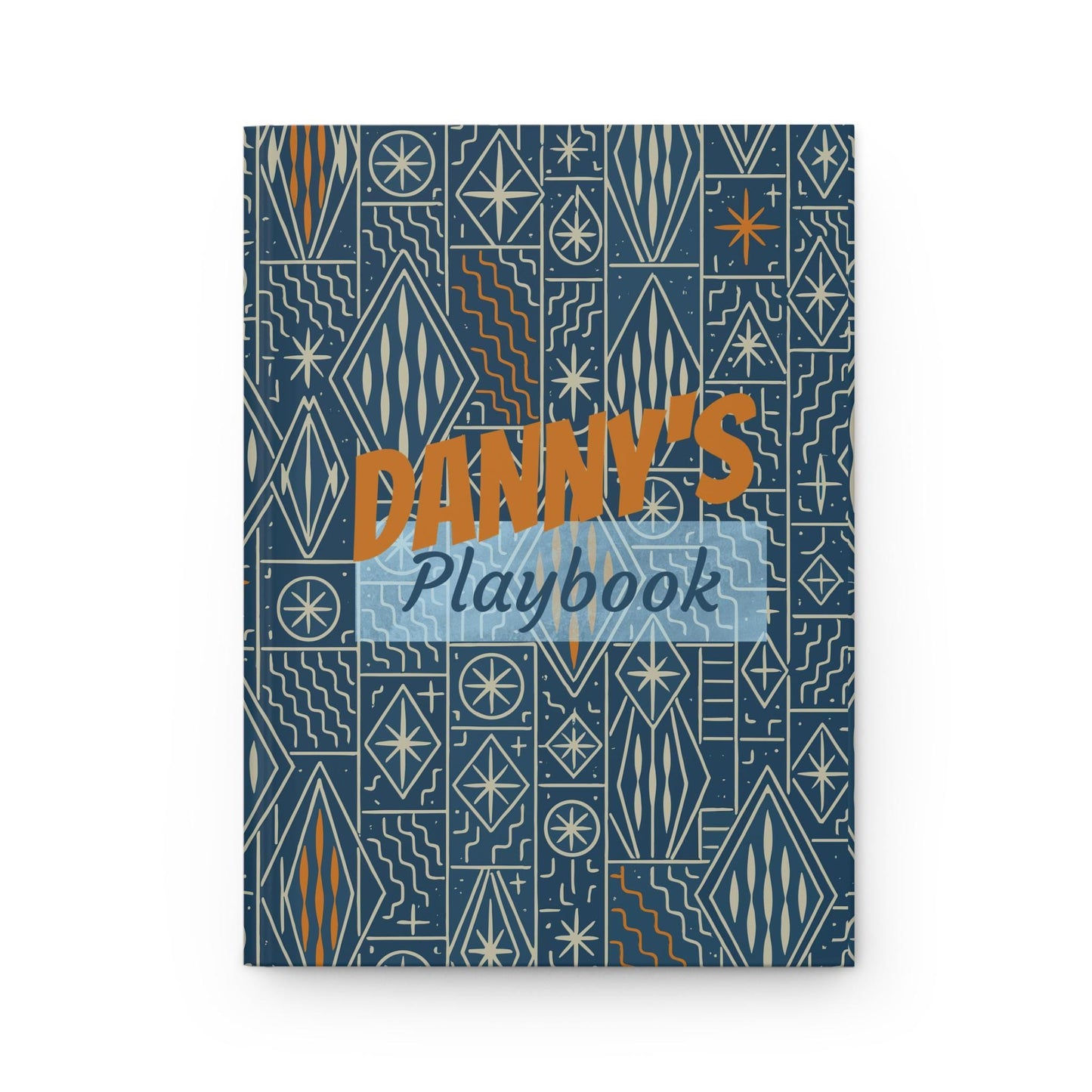 Personalized Ndop Pattern Hardcover Journal  Matte Journal, Gift for Him or Her