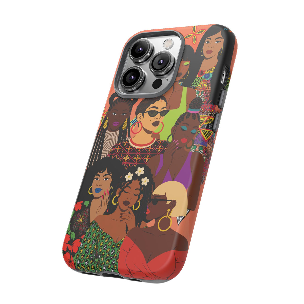 Black Girl Magic Collage Phone Case, African Art Design, Stylish Protective Cover for Samsung and iPhone, Unique Accessory, Gift Idea