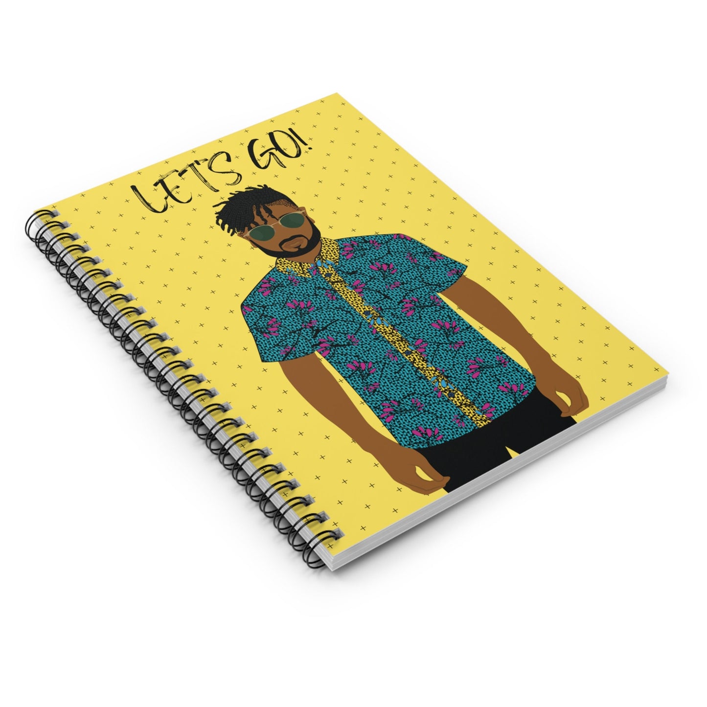 Pascale on the GO Spiral Notebook, Front Cover Print - Ruled Lines